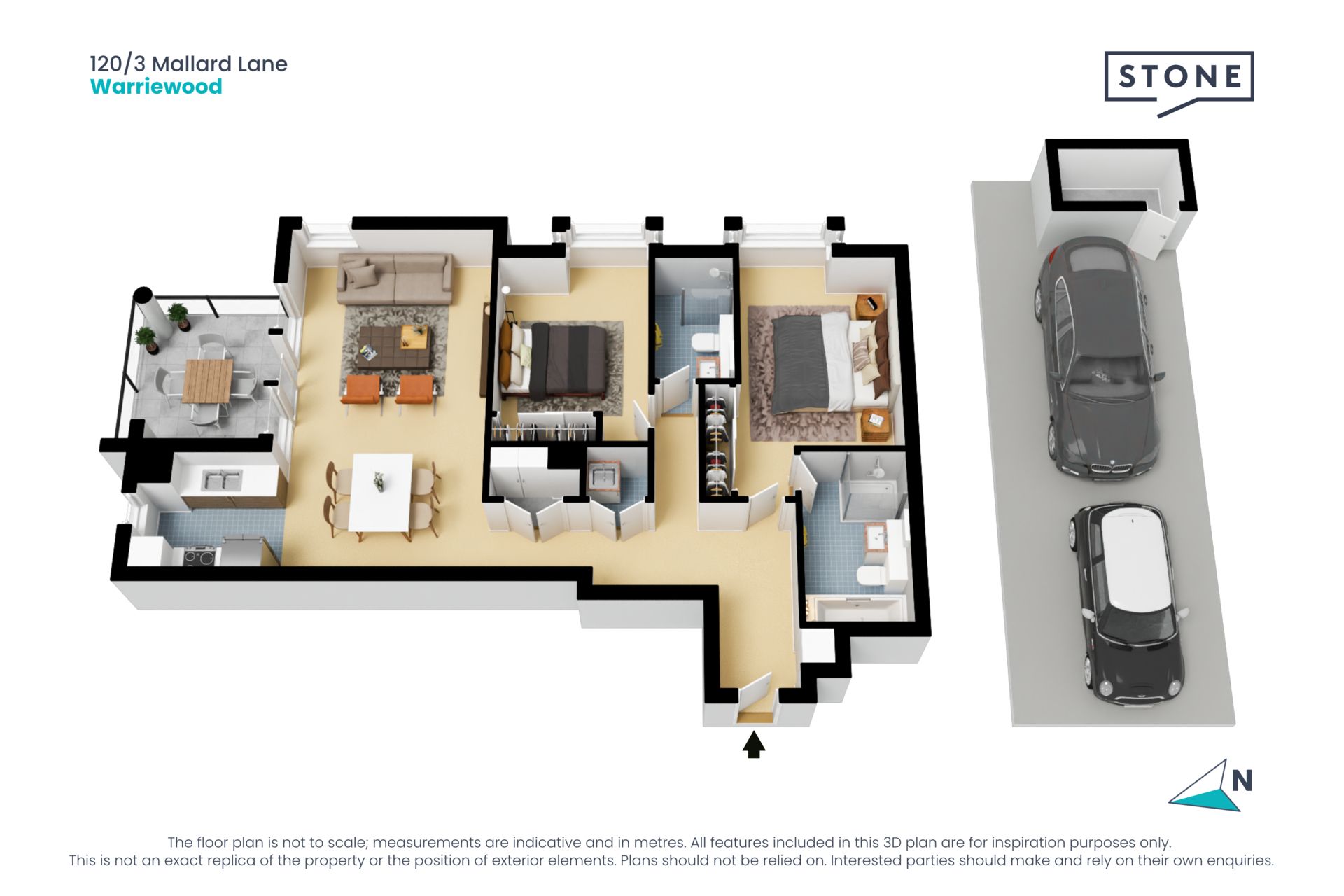 Stylish apartment offering comfort and convenience with serene views