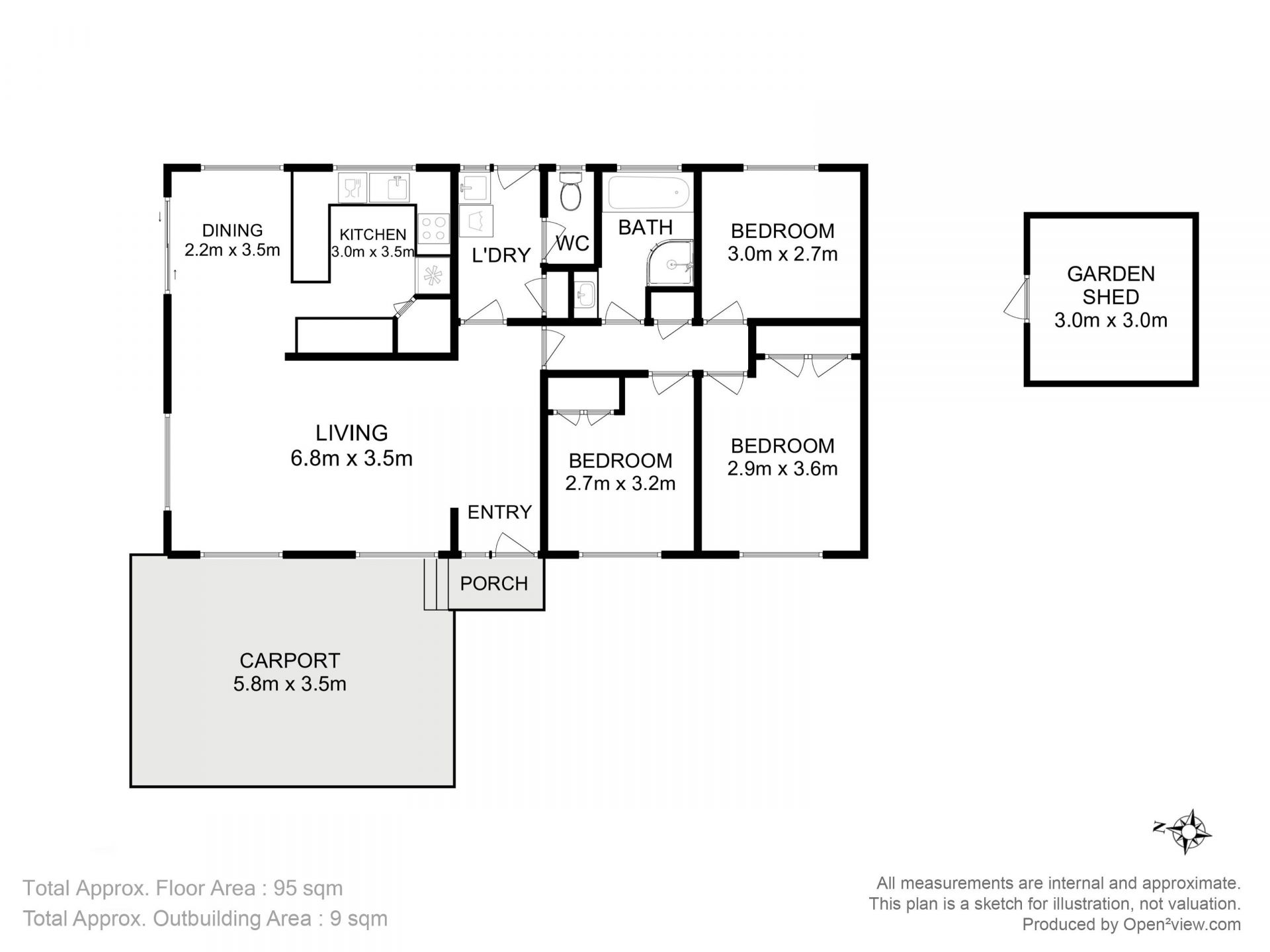 3 BEDROOM HOME, CONVENIENT LOCATION