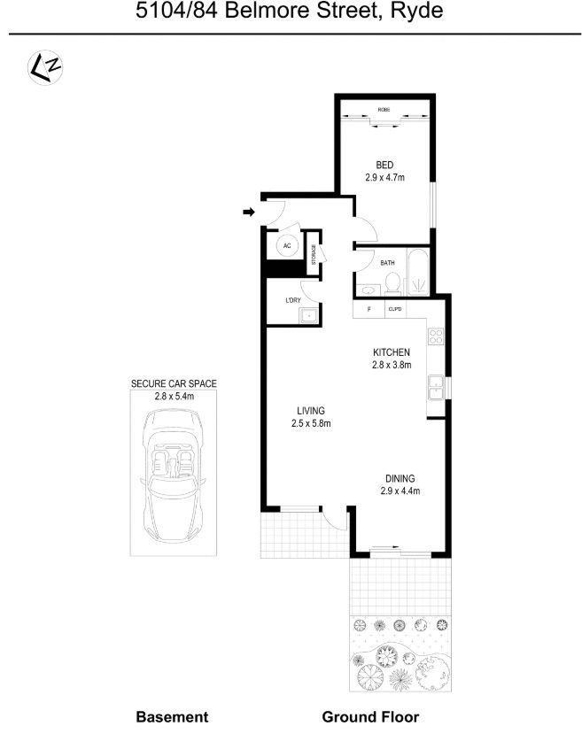 Modern 1 bedroom apartment for rent