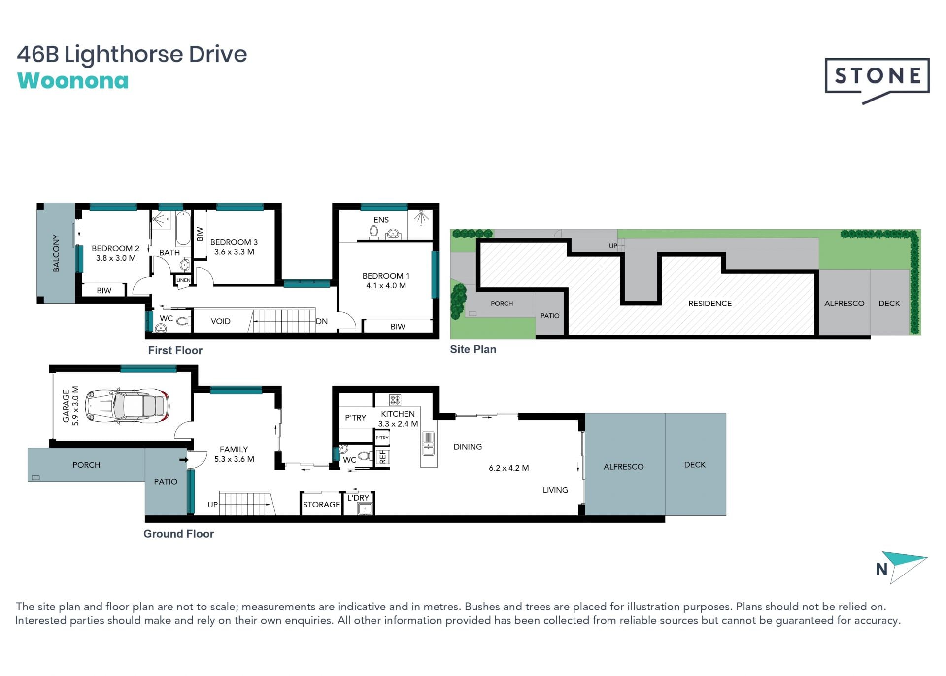 North-to-rear living in a blue ribbon beachside locale