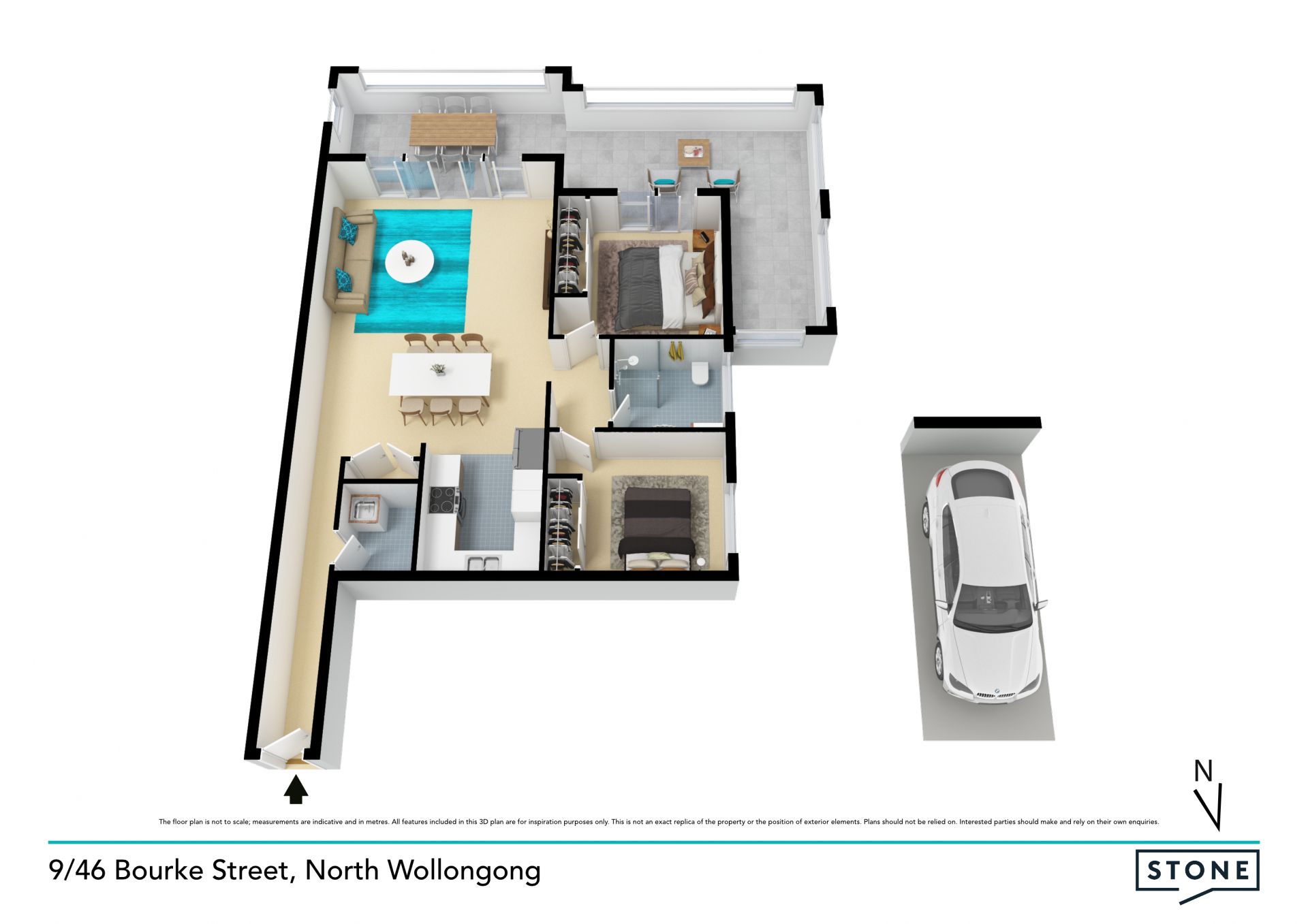 Large apartment for easy living and entertaining