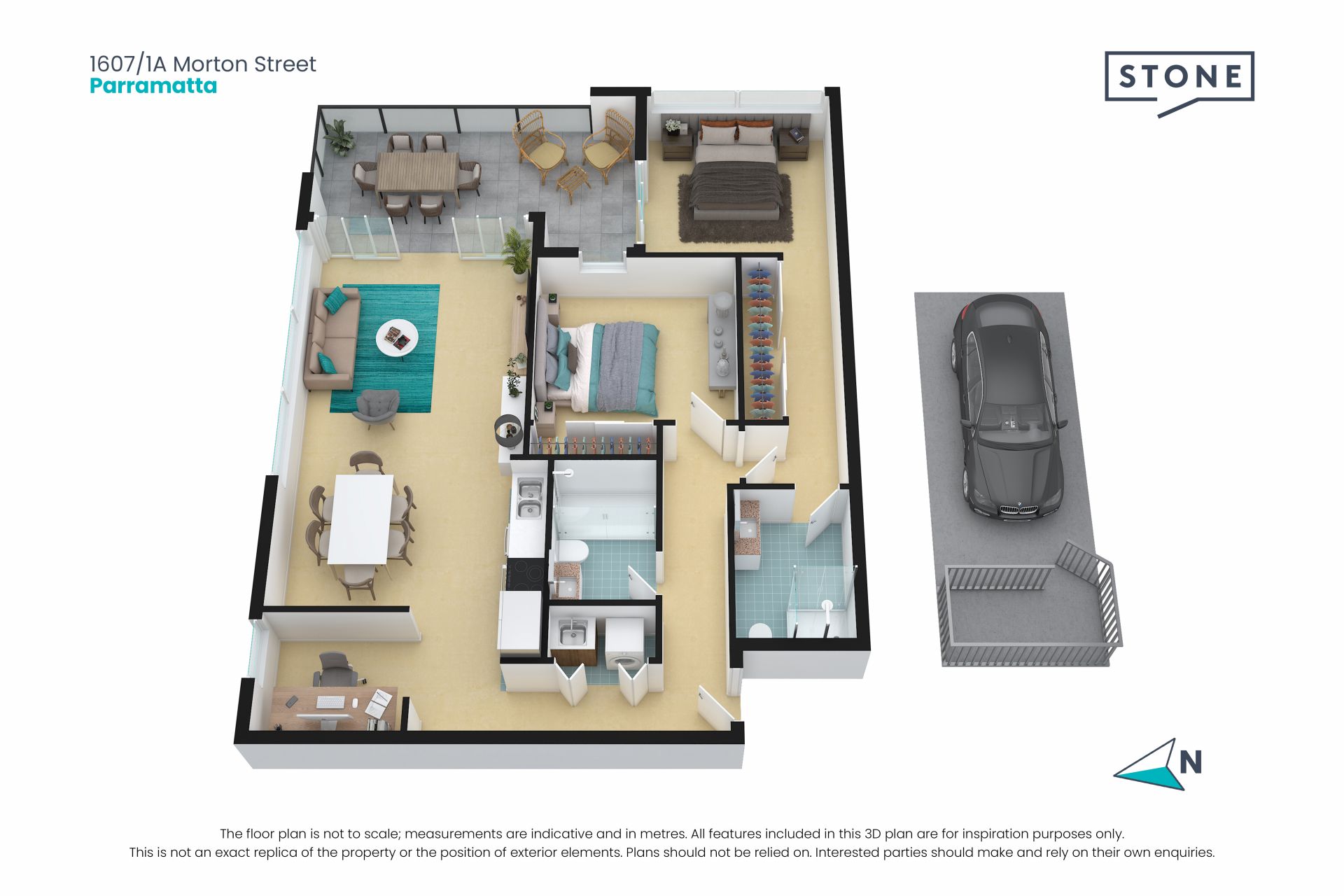 Stylish and Sleek 2 bedroom apartment