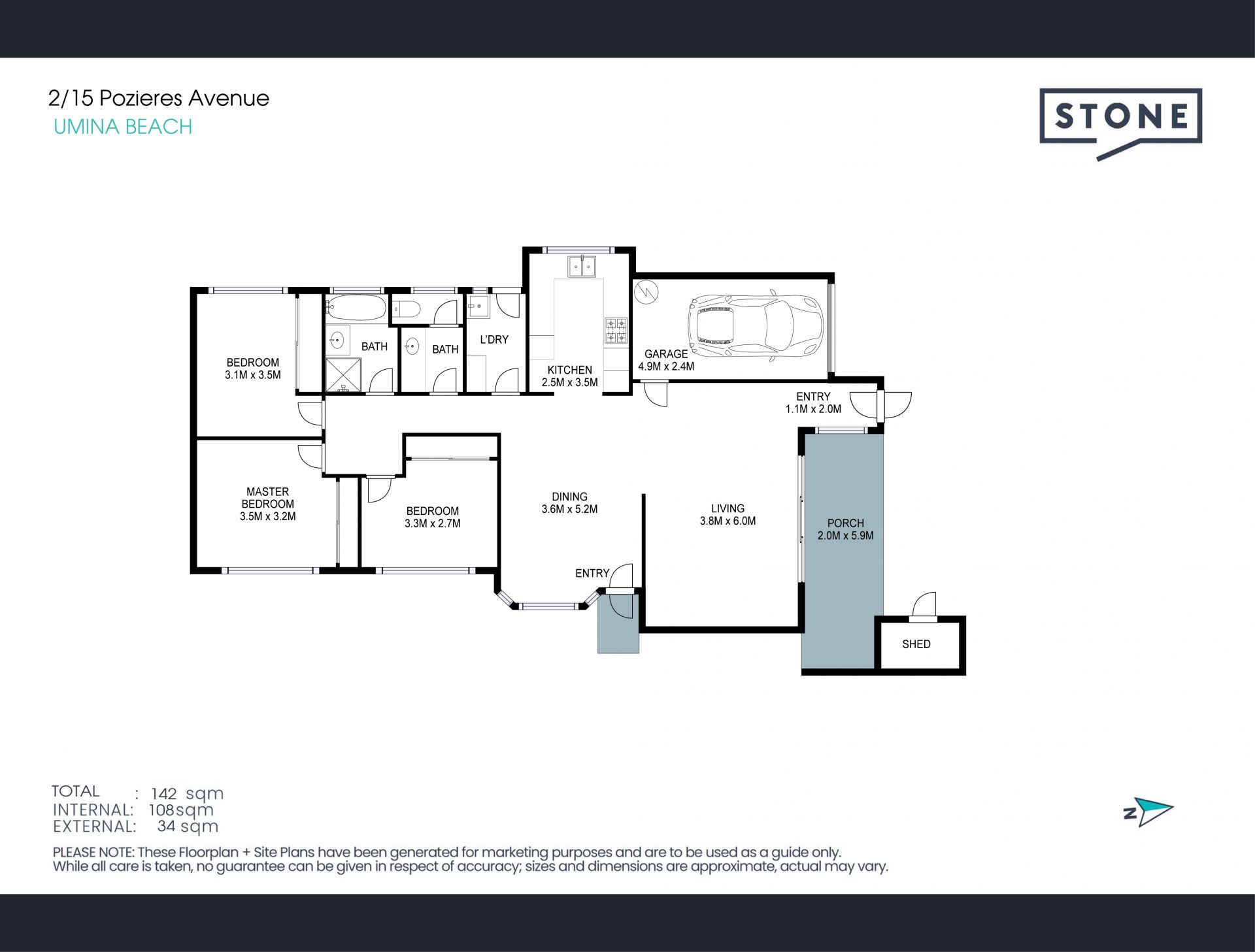Spacious 3 bedroom villa, just walking distance from shops and transport!