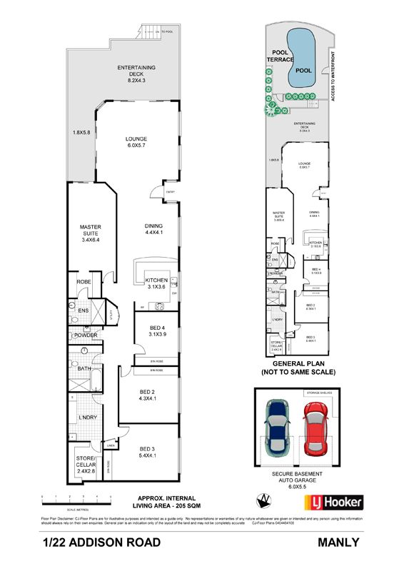 Luxurious waterfront apartment with own private pool