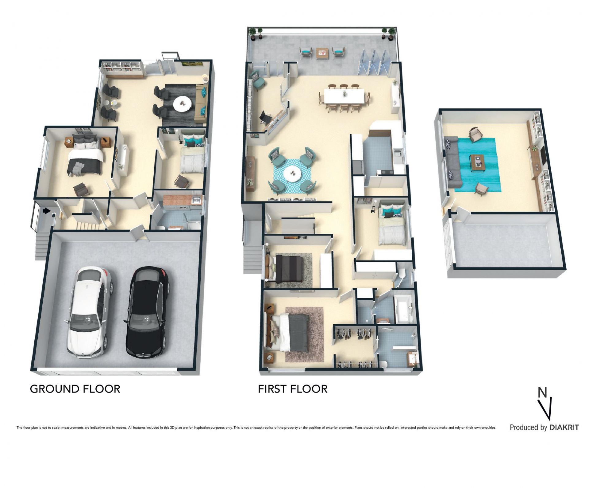 Private family entertainer with district views