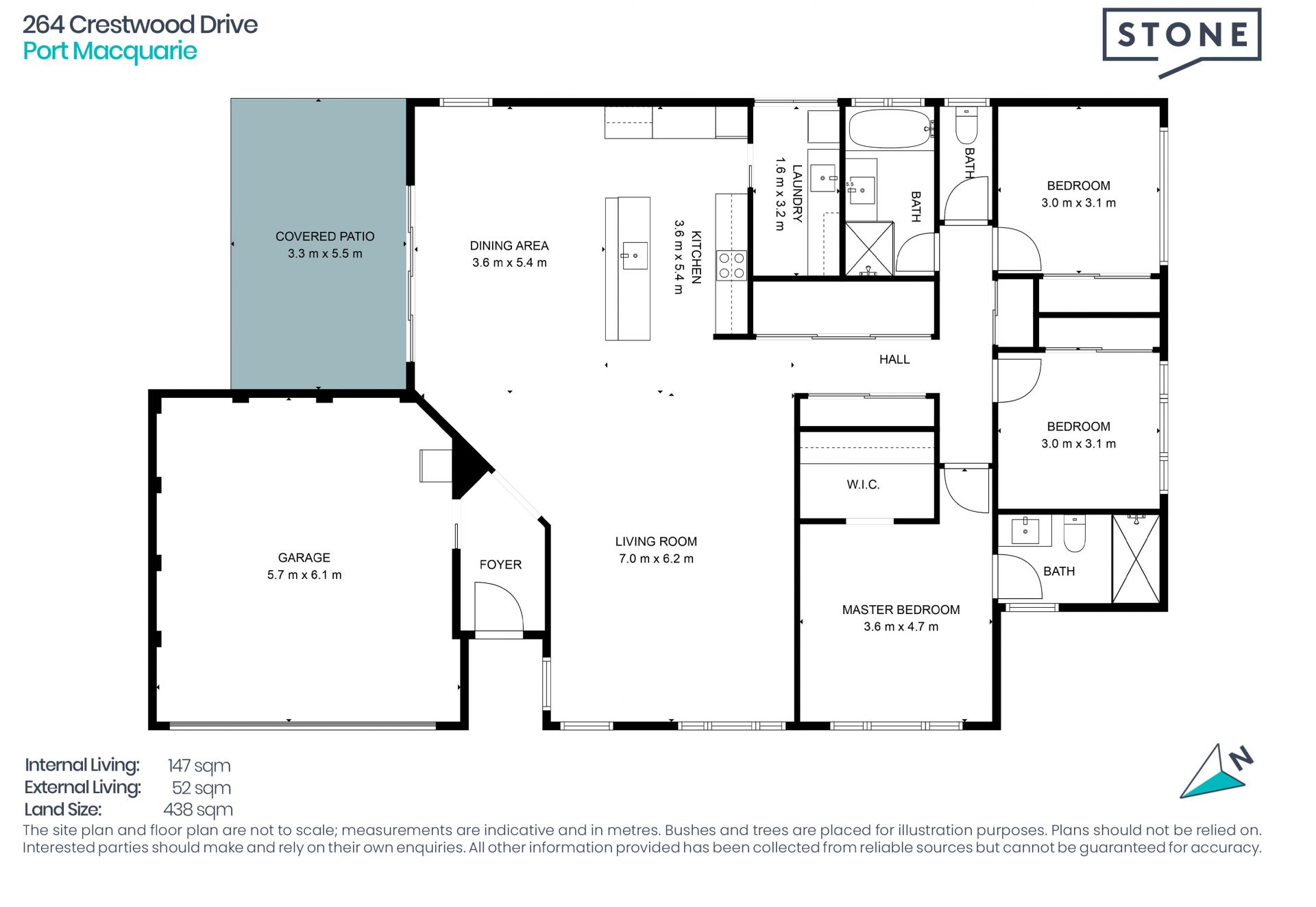 Modern single level, low maintenance home opposite reserve