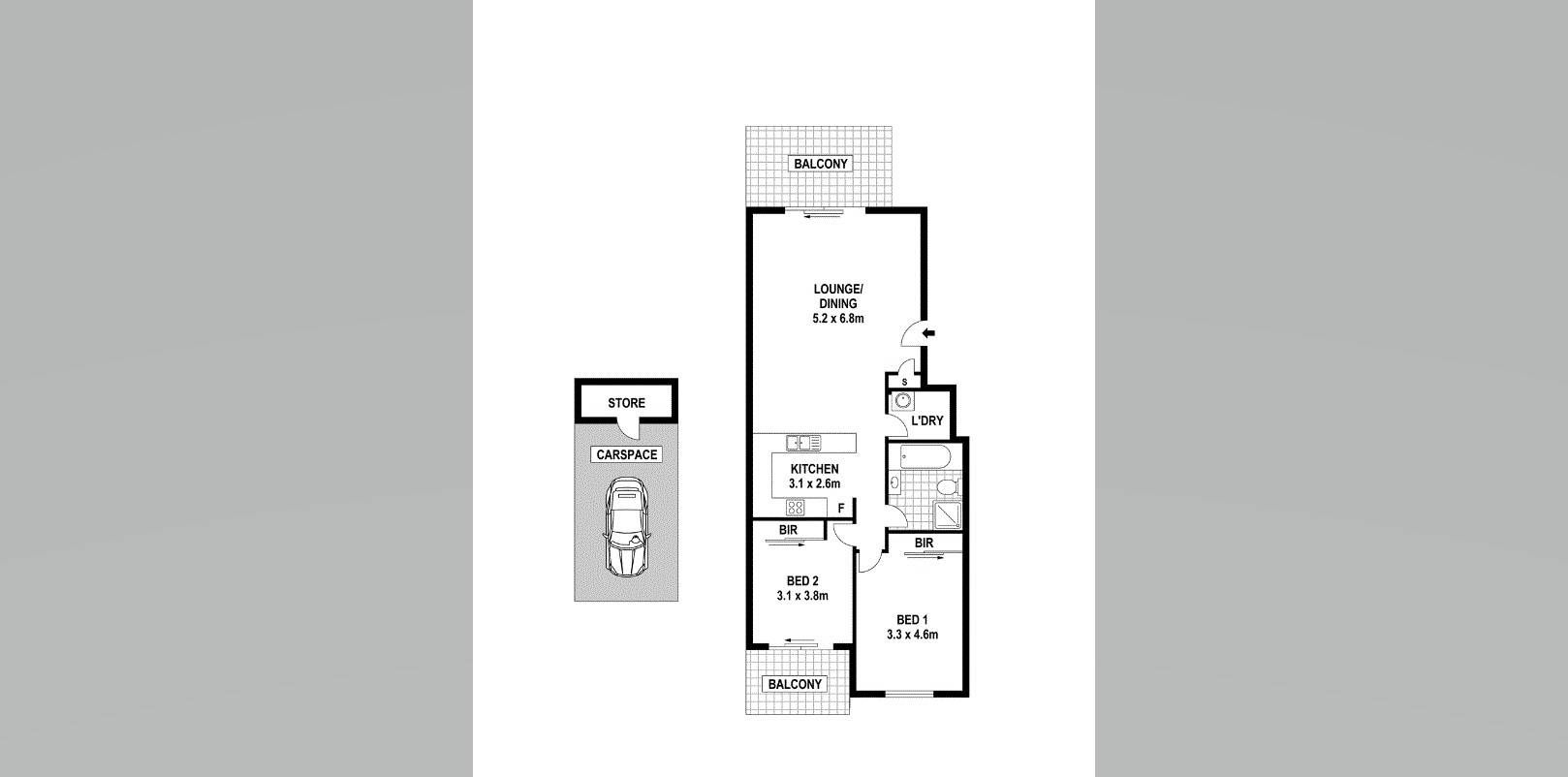 2 Bedrooms Apartment!