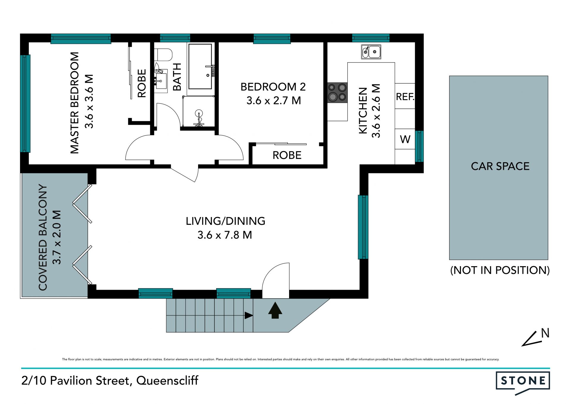 Tranquil apartment in ultimate location moments to beach