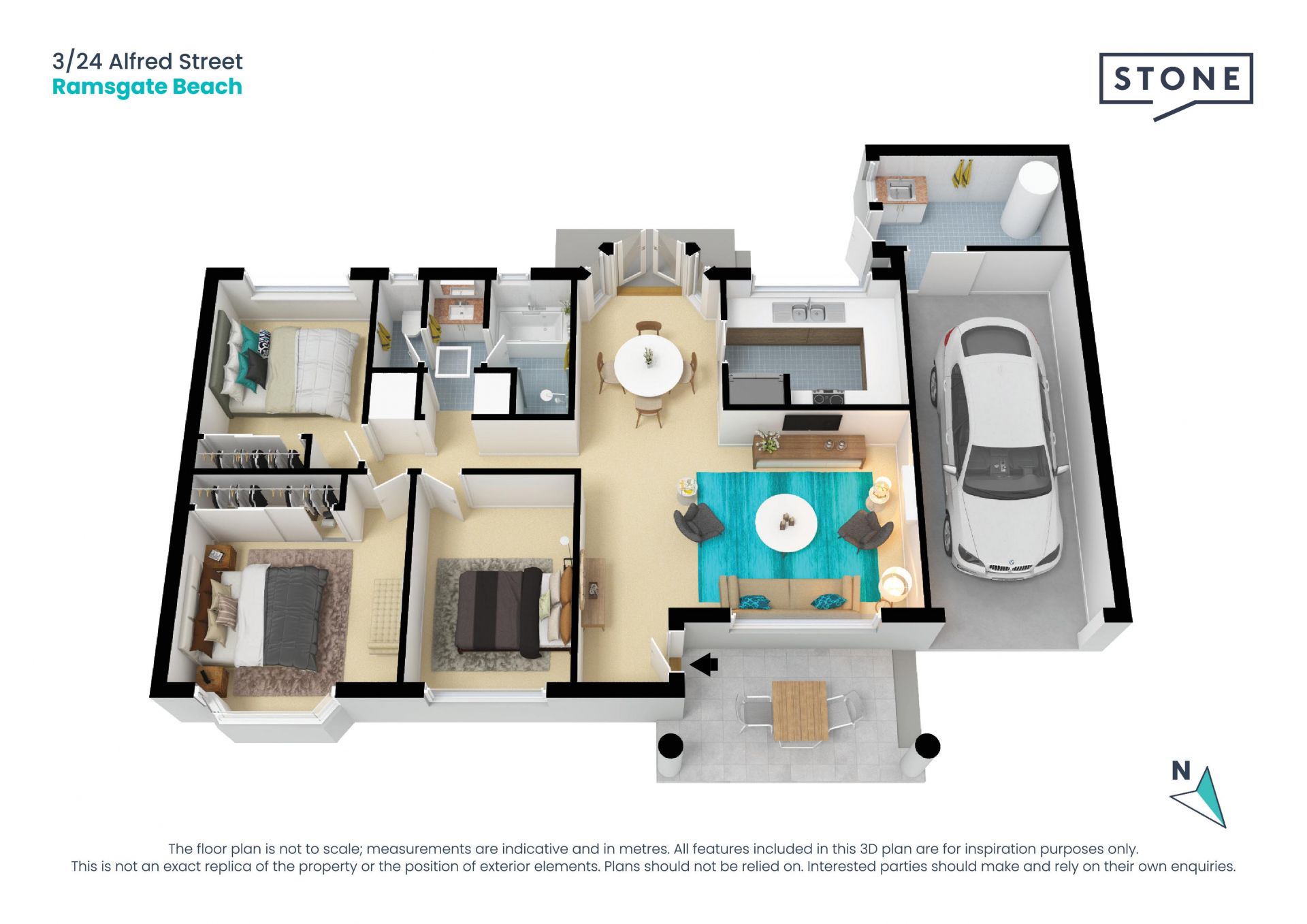 Garden villa with space, light and location