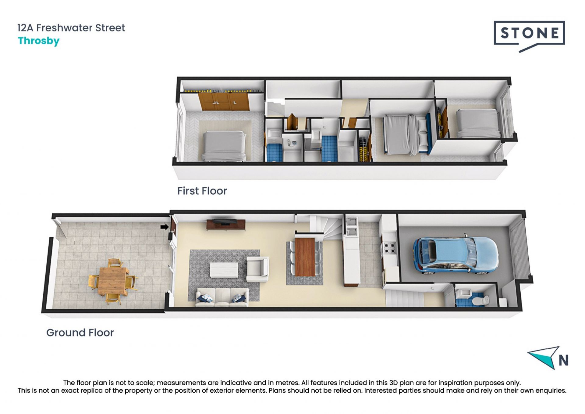 North facing 3 Bedroom