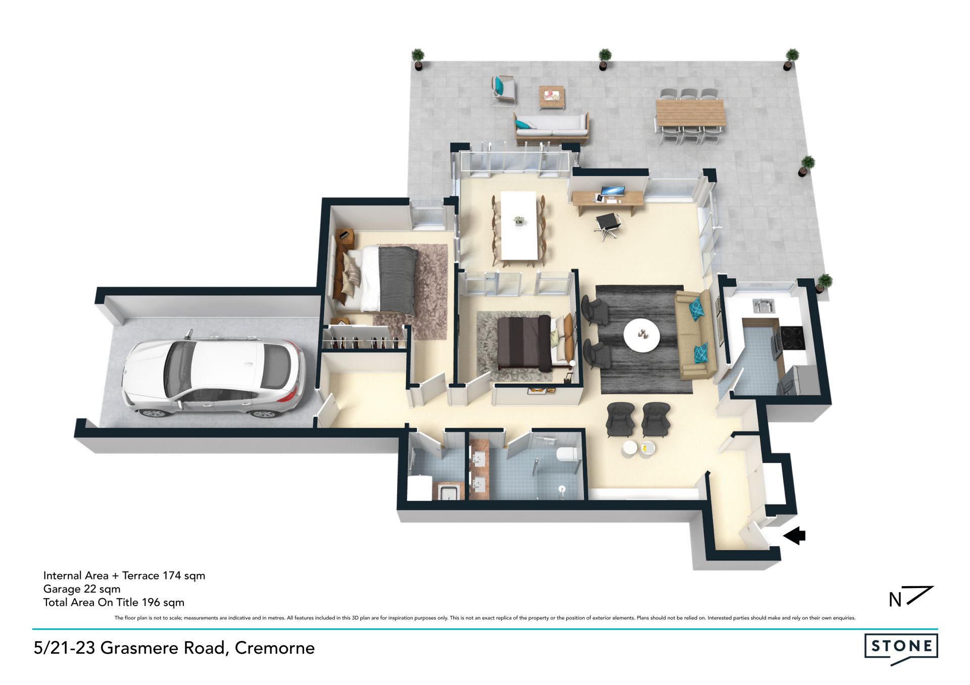 Spacious apartment in coveted lifestyle address