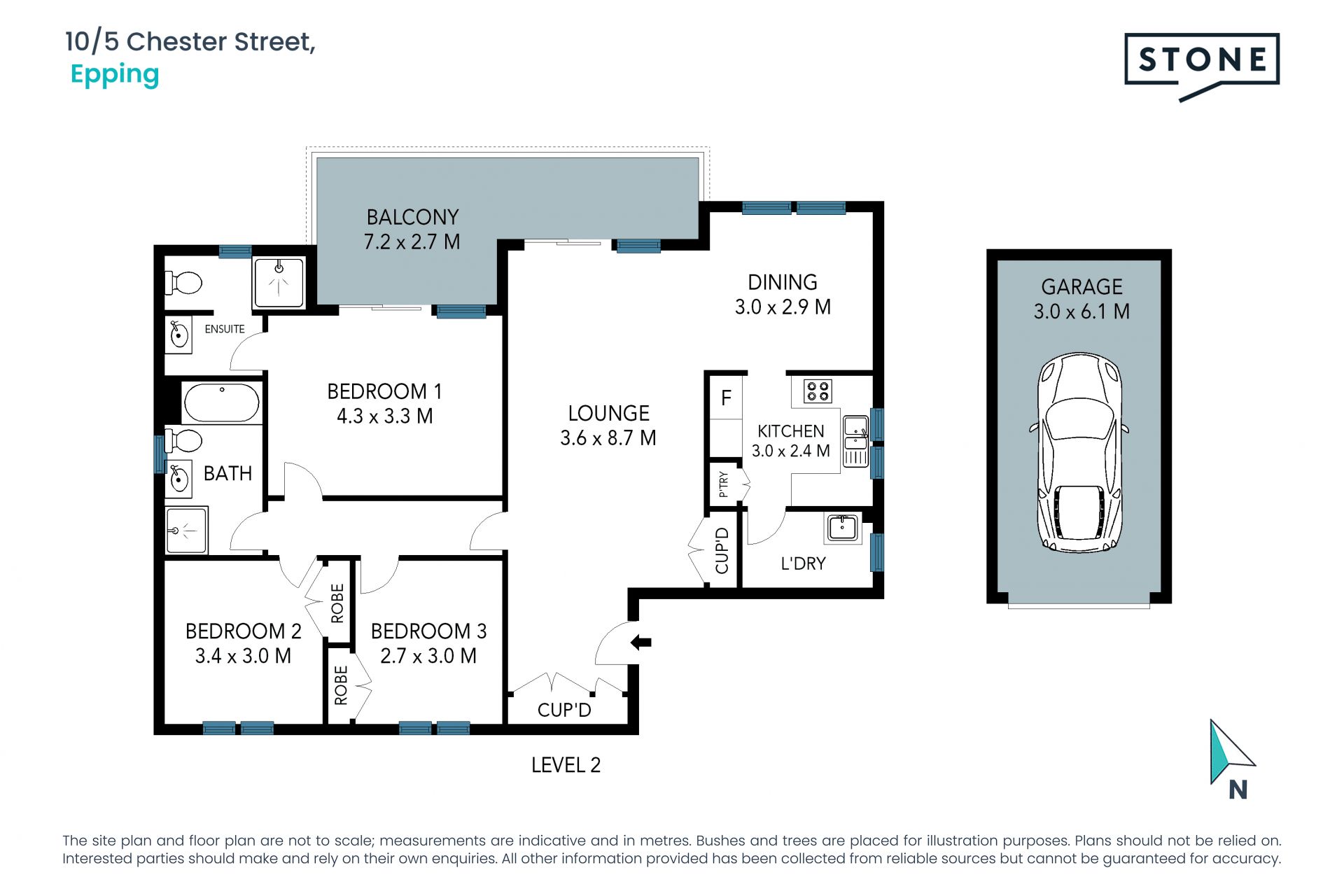 Spacious and sundrenched, steps from Epping