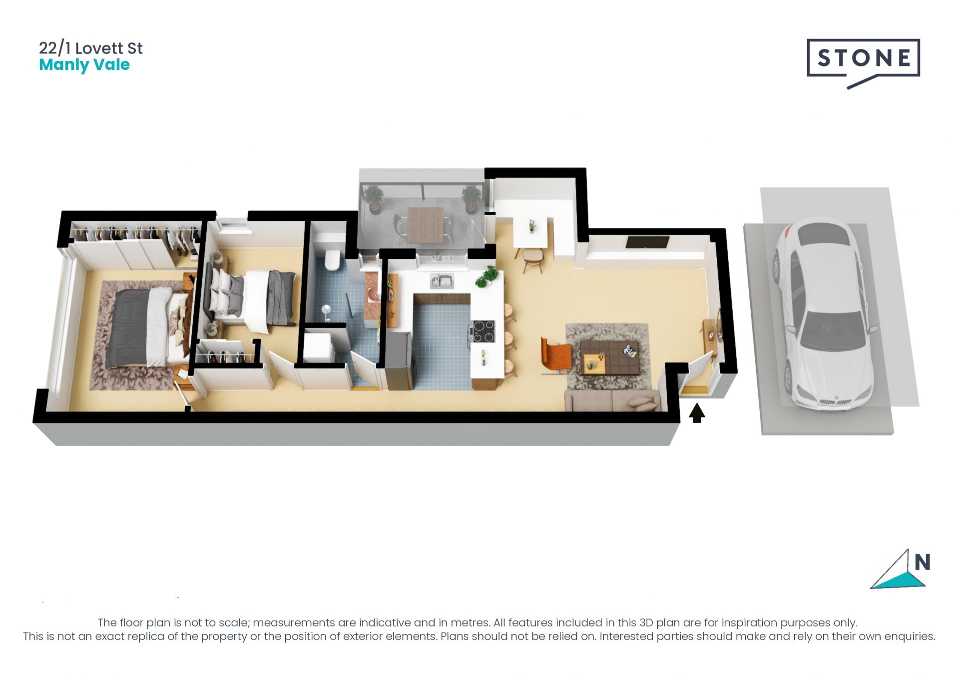 Beautifully renovated top floor apartment