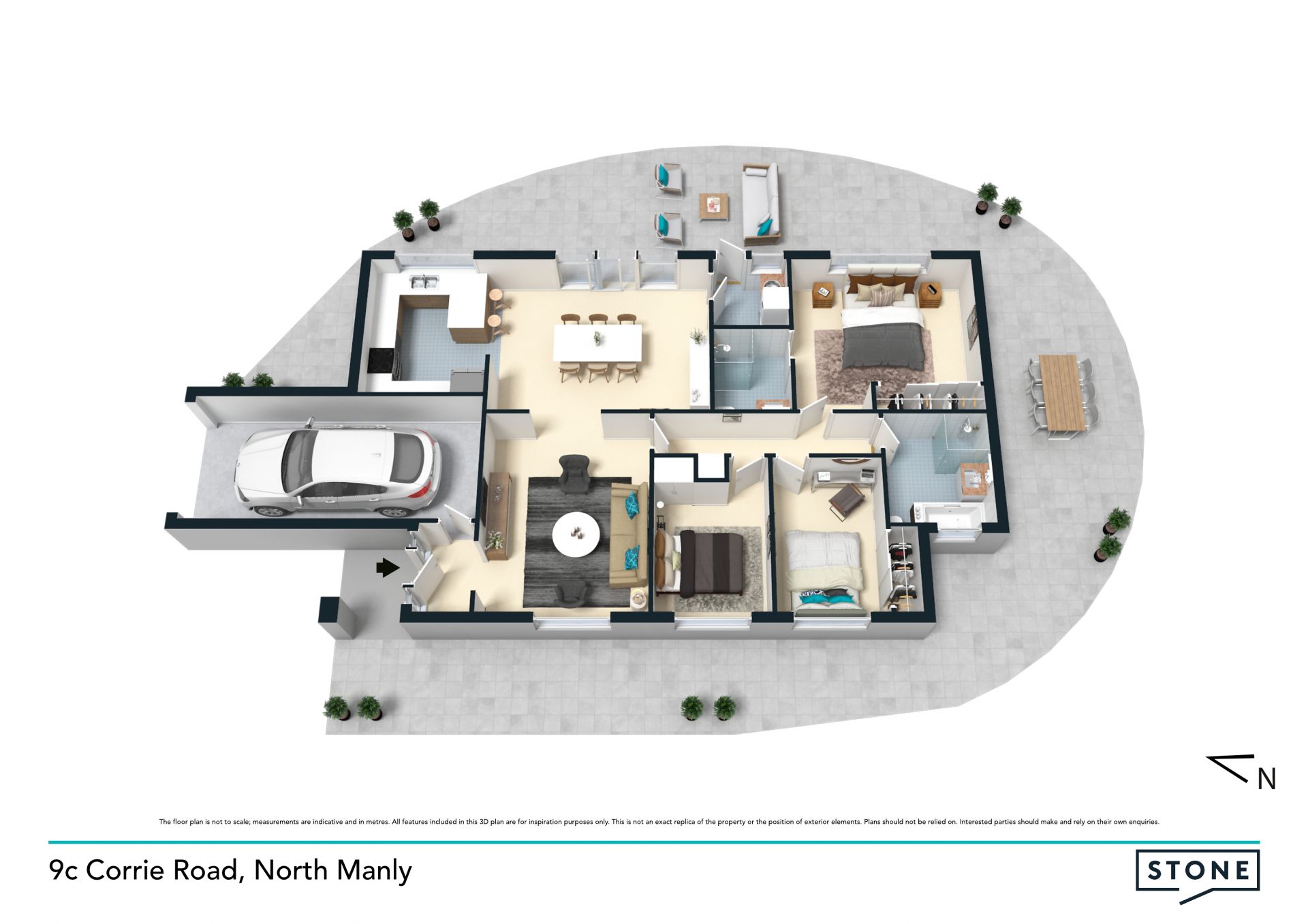 Modern freestanding home in prime tranquil central setting