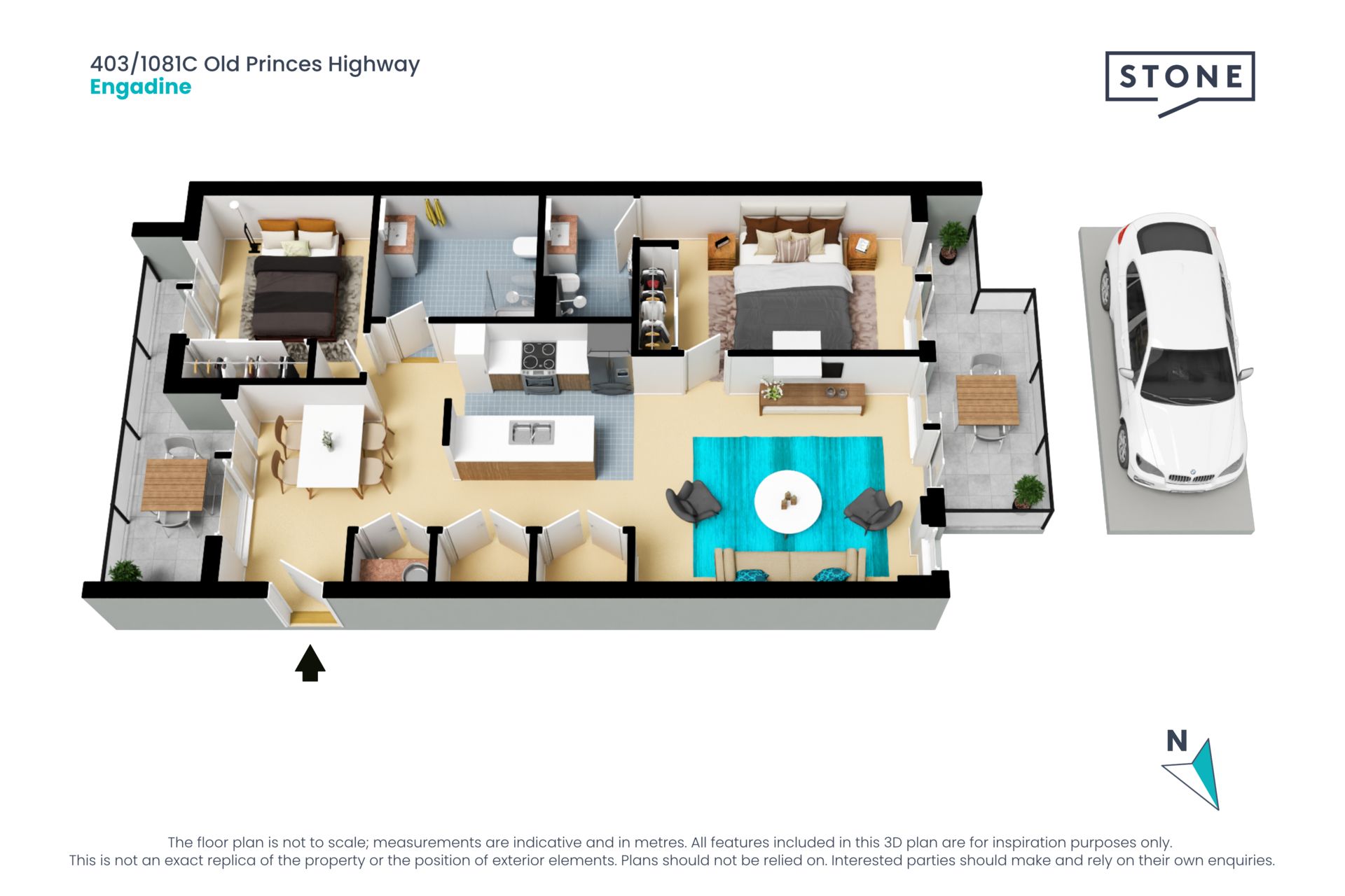 Modern apartment promising a lifestyle of convenience