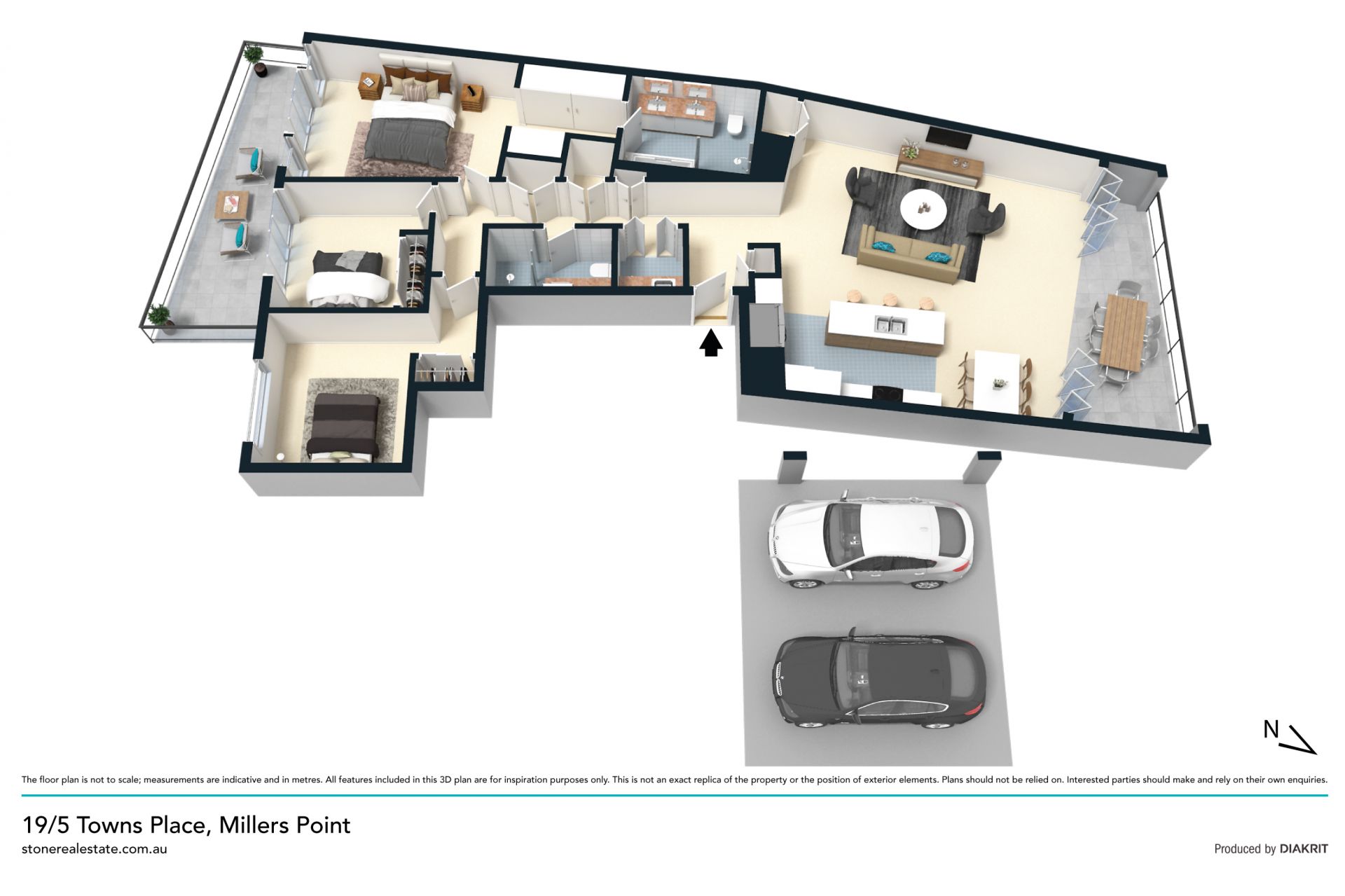 Luxurious harbour views, steps to Barangaroo
