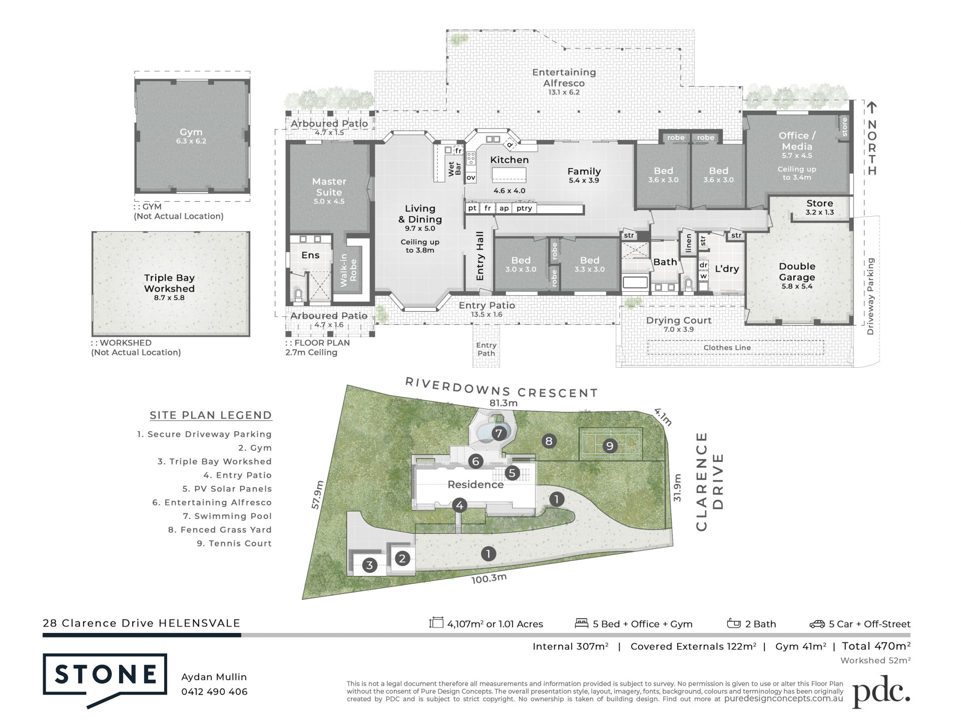 Secure Family Compound - Flat 4,107sqm Corner Block - Riverdowns Estate