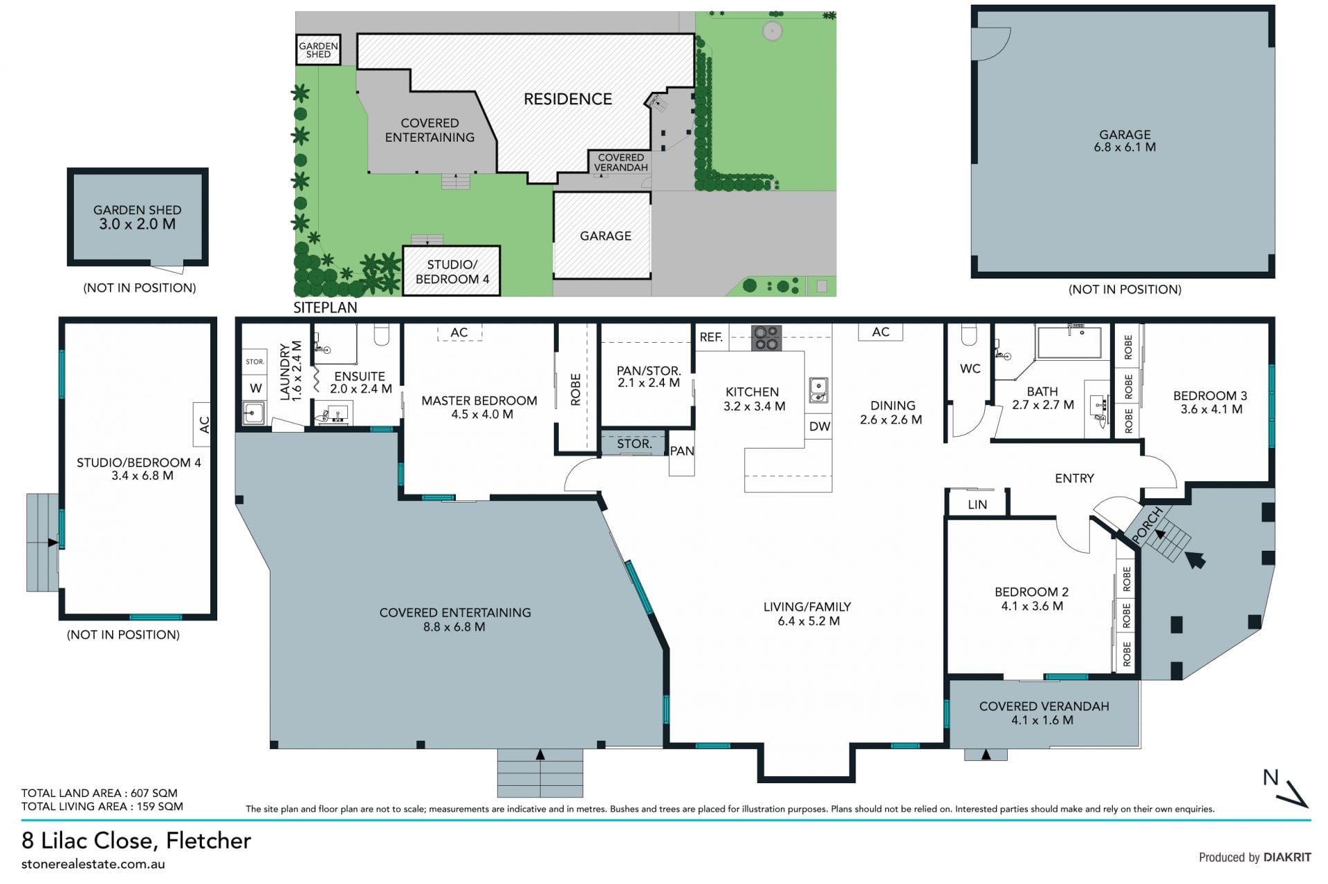 Superior family haven with freestanding studio