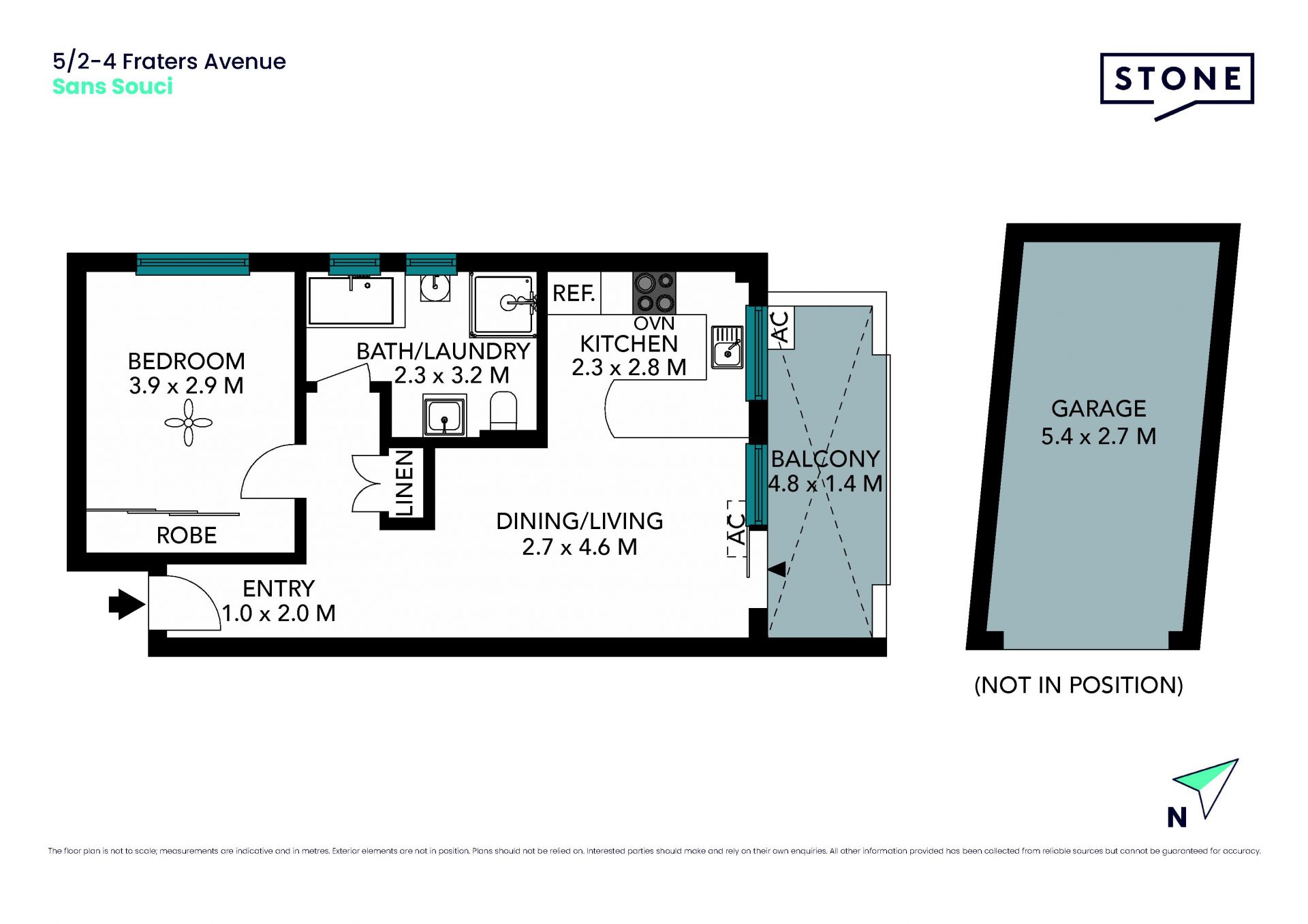 DEPOSIT TAKEN | Fresh and bright one-bedder with balcony and garage