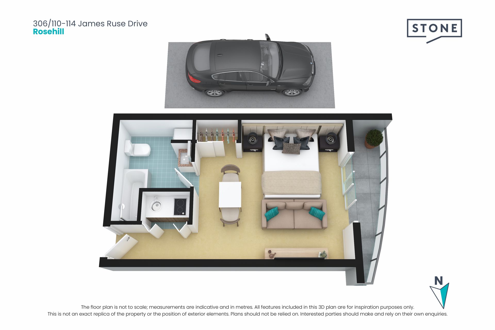 Resort style studio in convenient location