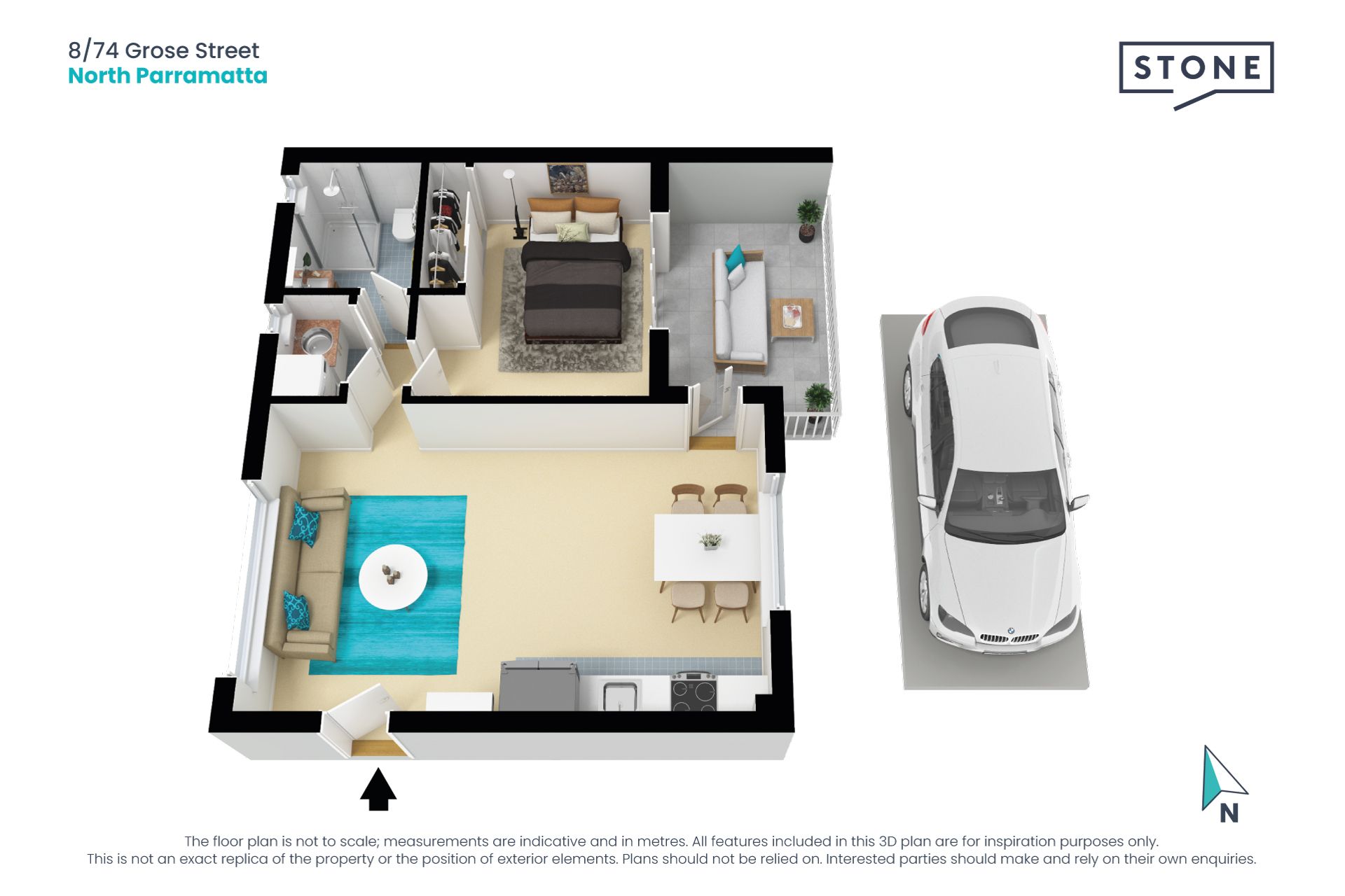 Well Presented Modern One Bedroom Apartment