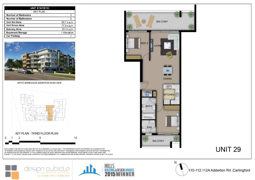 Modern 2 Bedroom Apartment