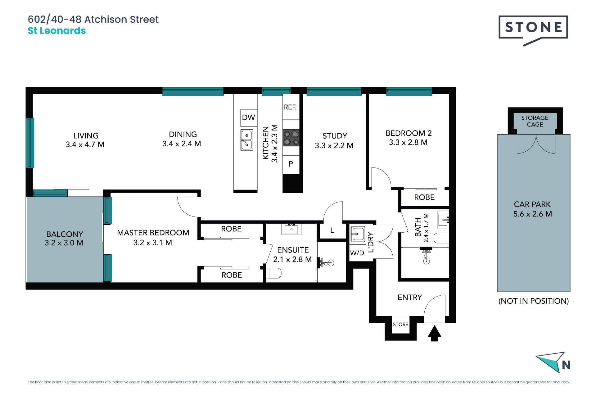 SOLD - 2 Bed + Study + Parking