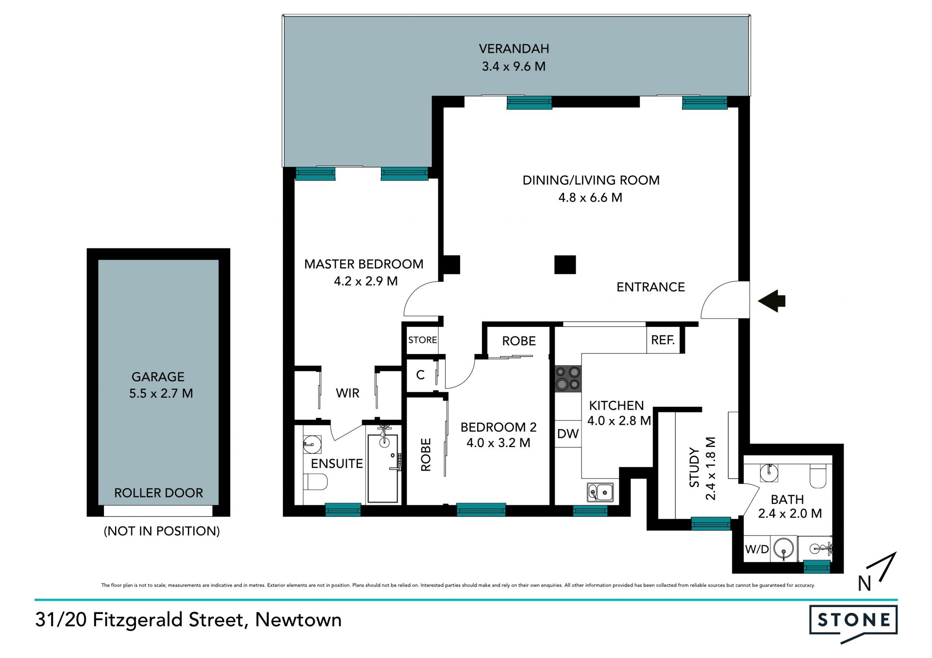 Oversized security apartment of space and light
