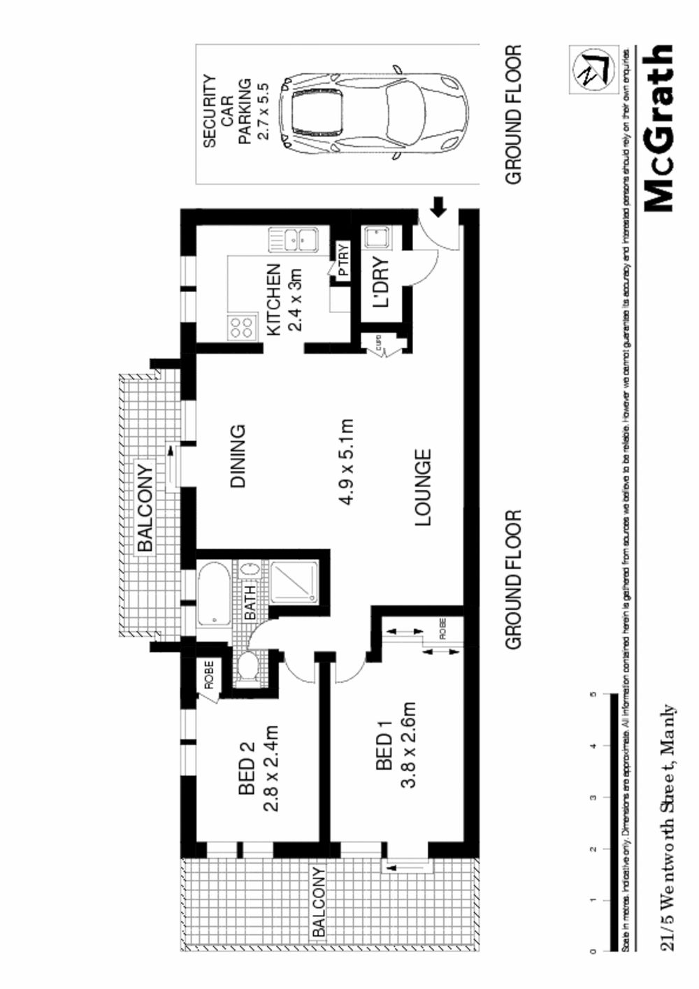 Well located two bedroom apartment with views