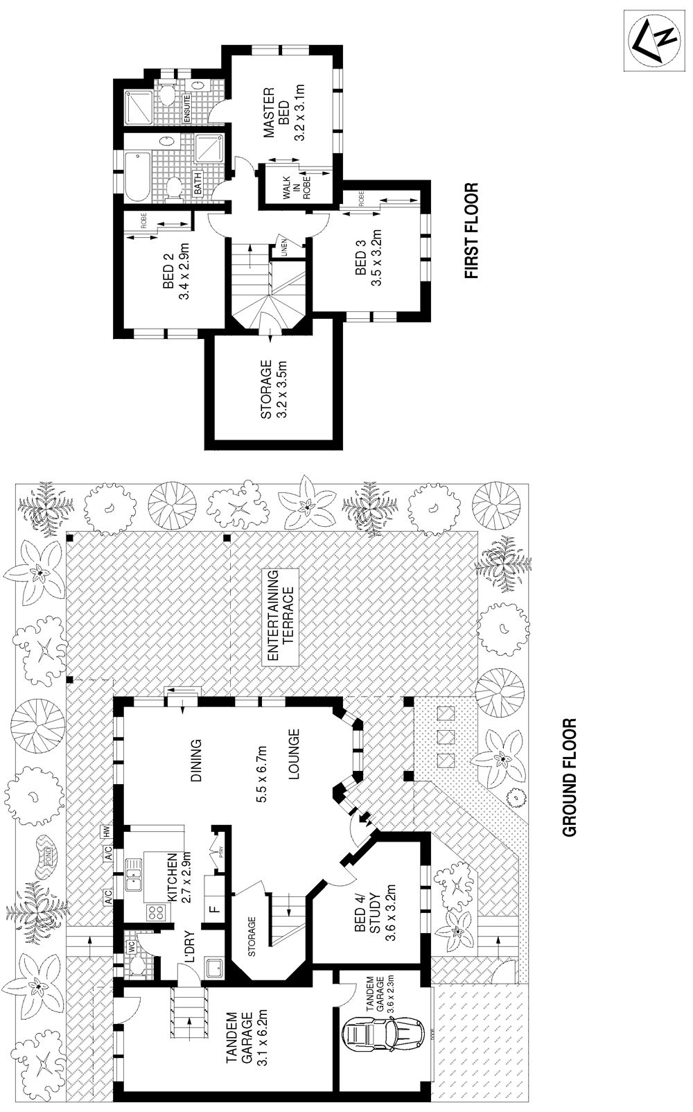 Proportioned like a house with level child-friendly gardens