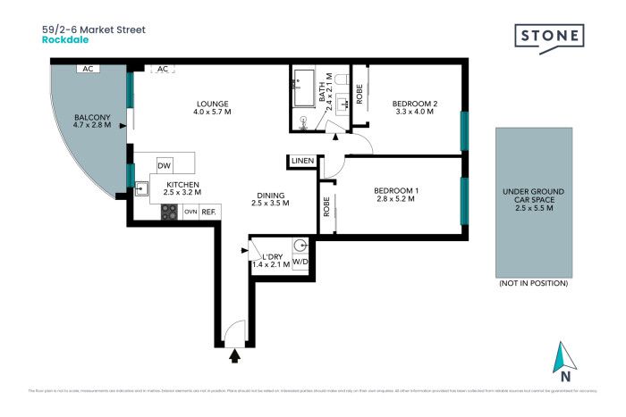 59/2-6 Market St Rockdale

2 BED 1 BATH 1 CAR