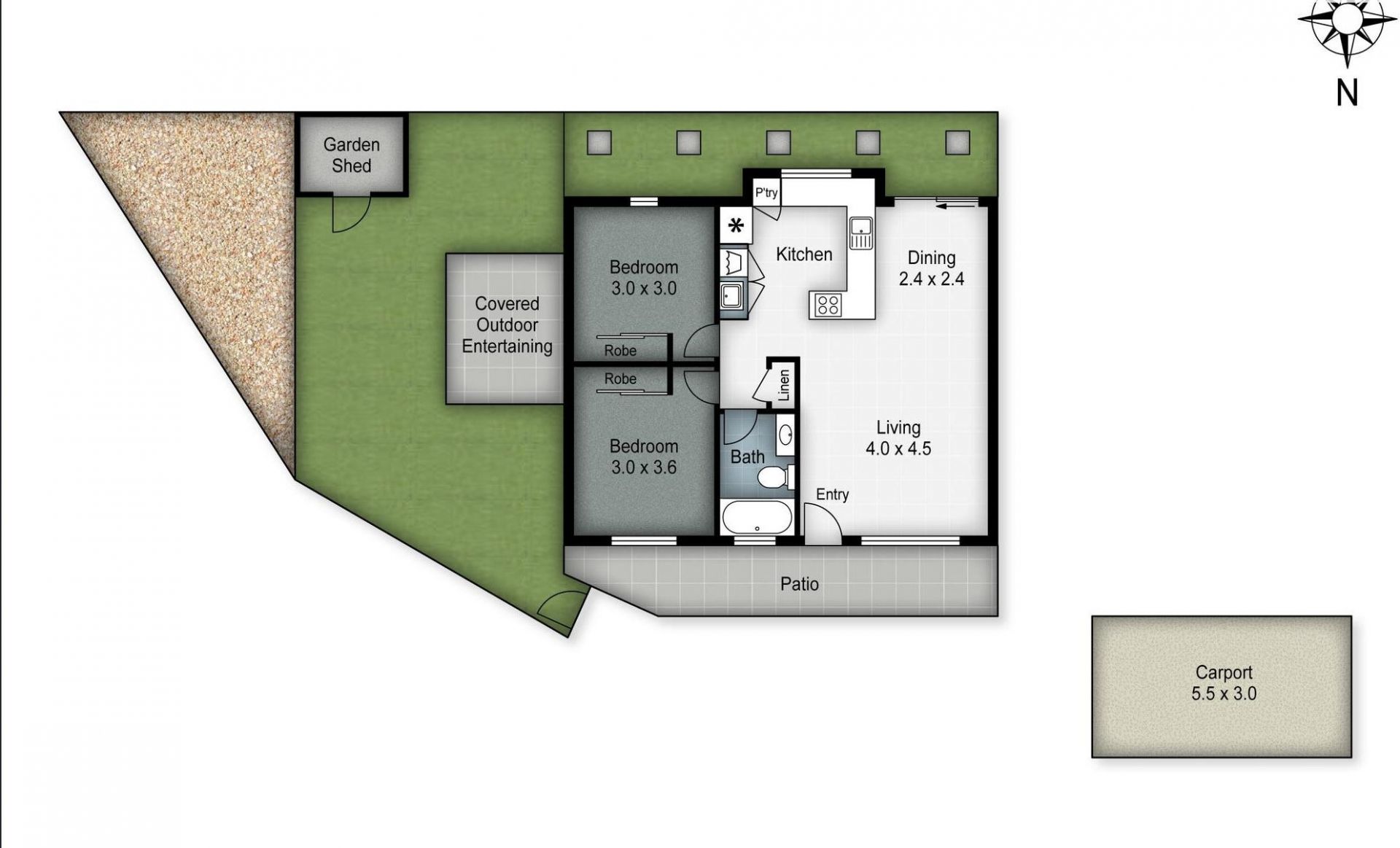 Stylish 2-Bedroom End-Unit in Quiet Cul-de-Sac