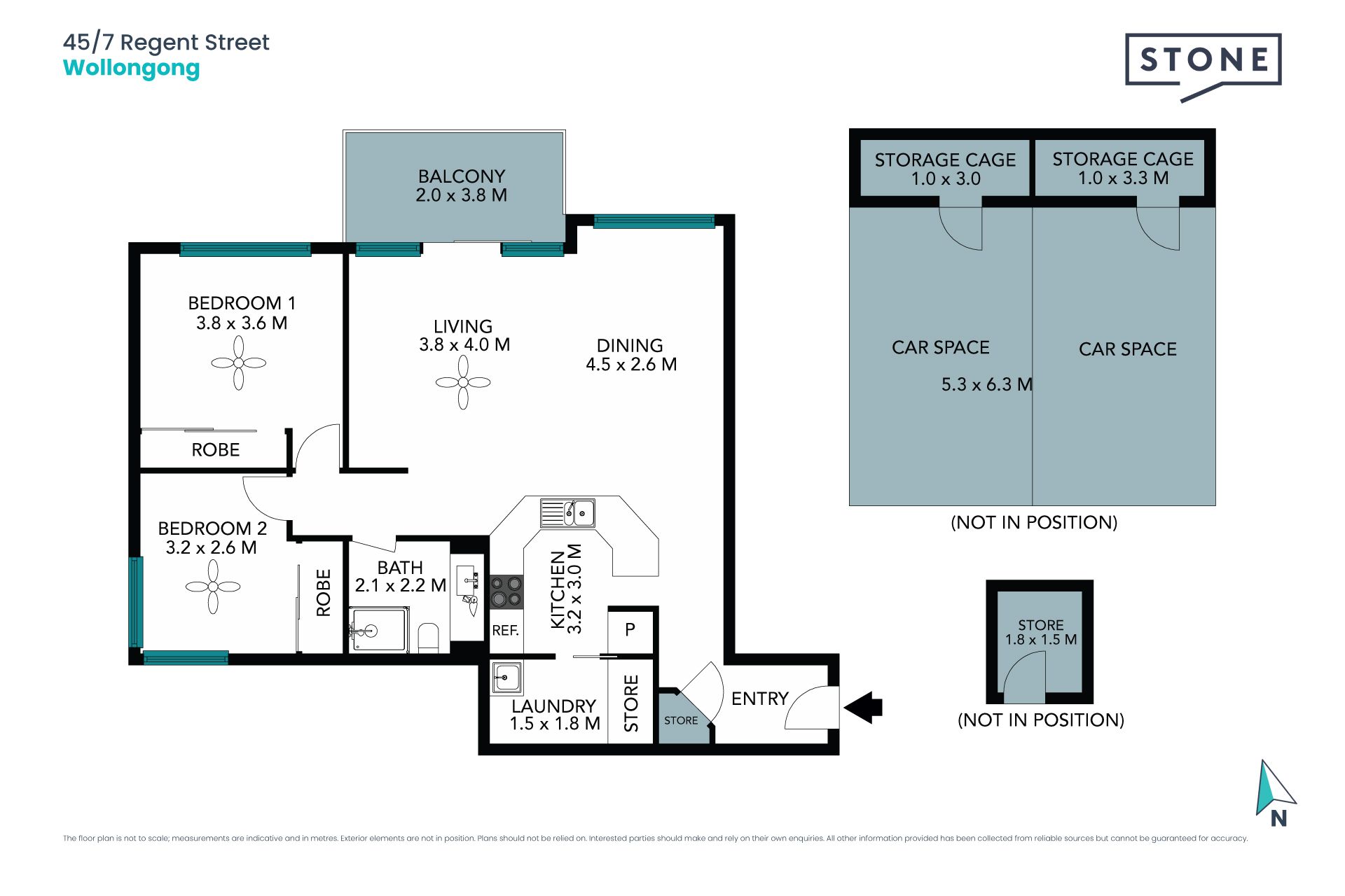 Top floor apartment in convenient lifestyle address