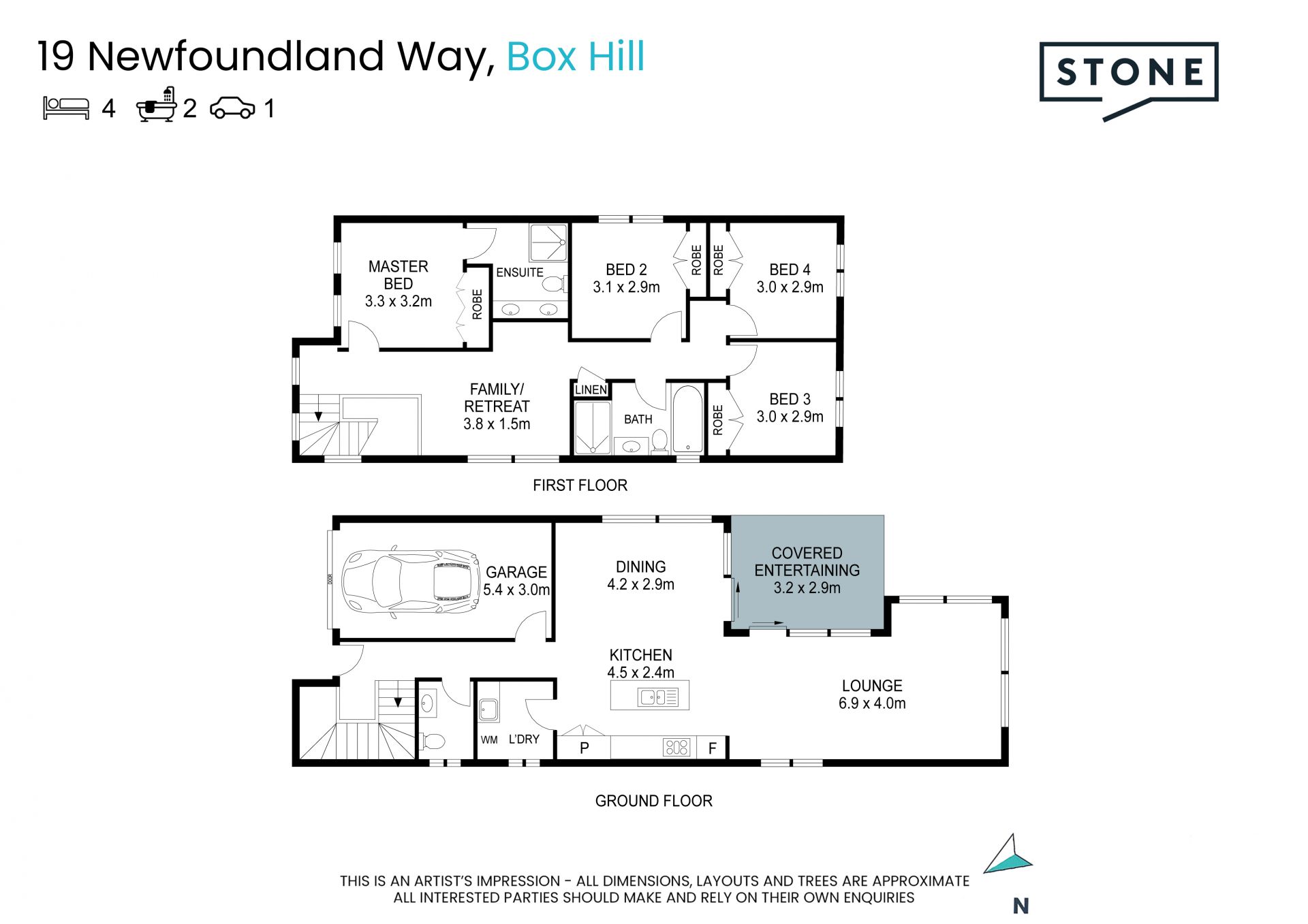 NEW BUILT FOUR BEDROOM HOME