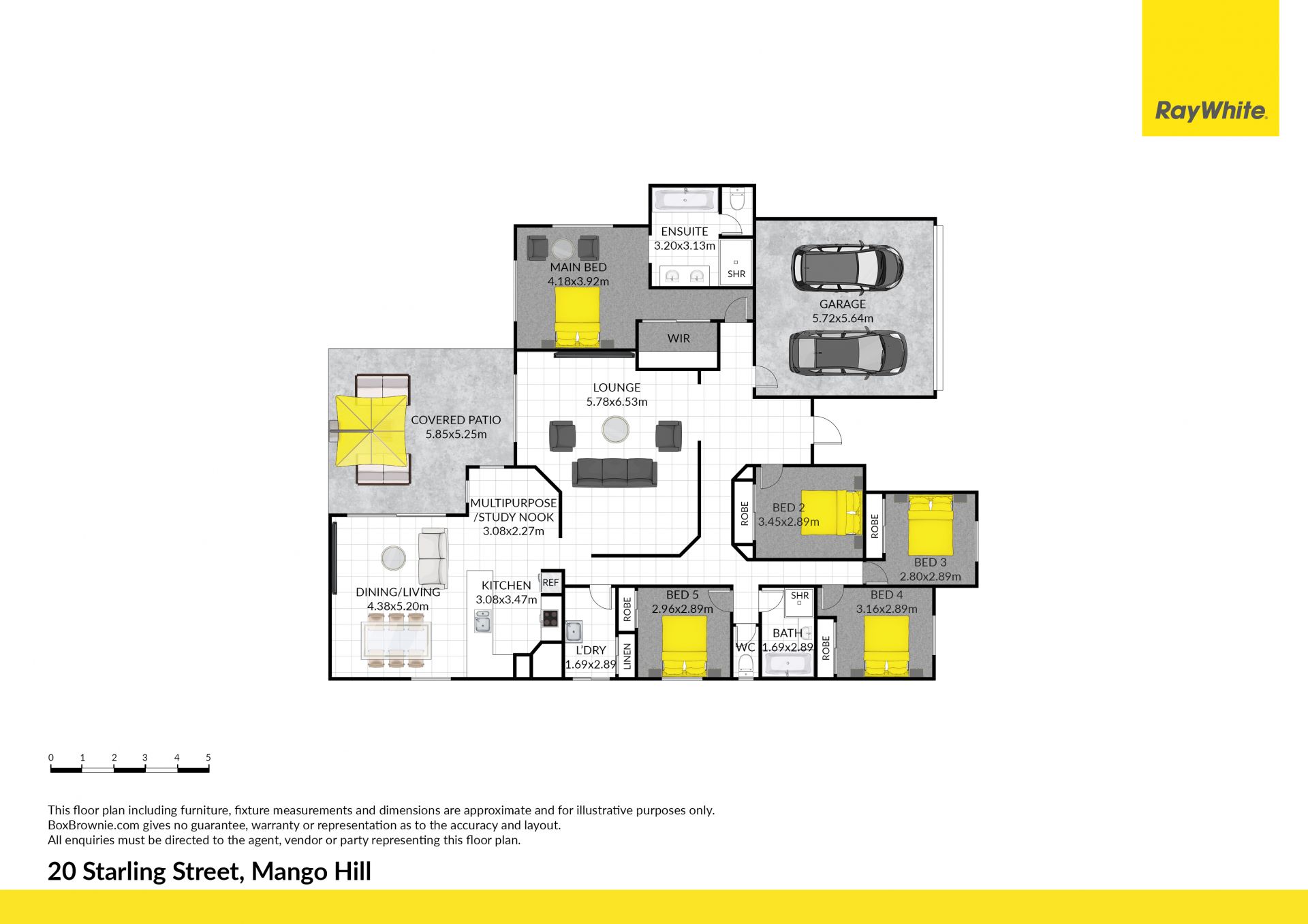 5 Bedrooms! 725m2 Block! Halpine Lakes!