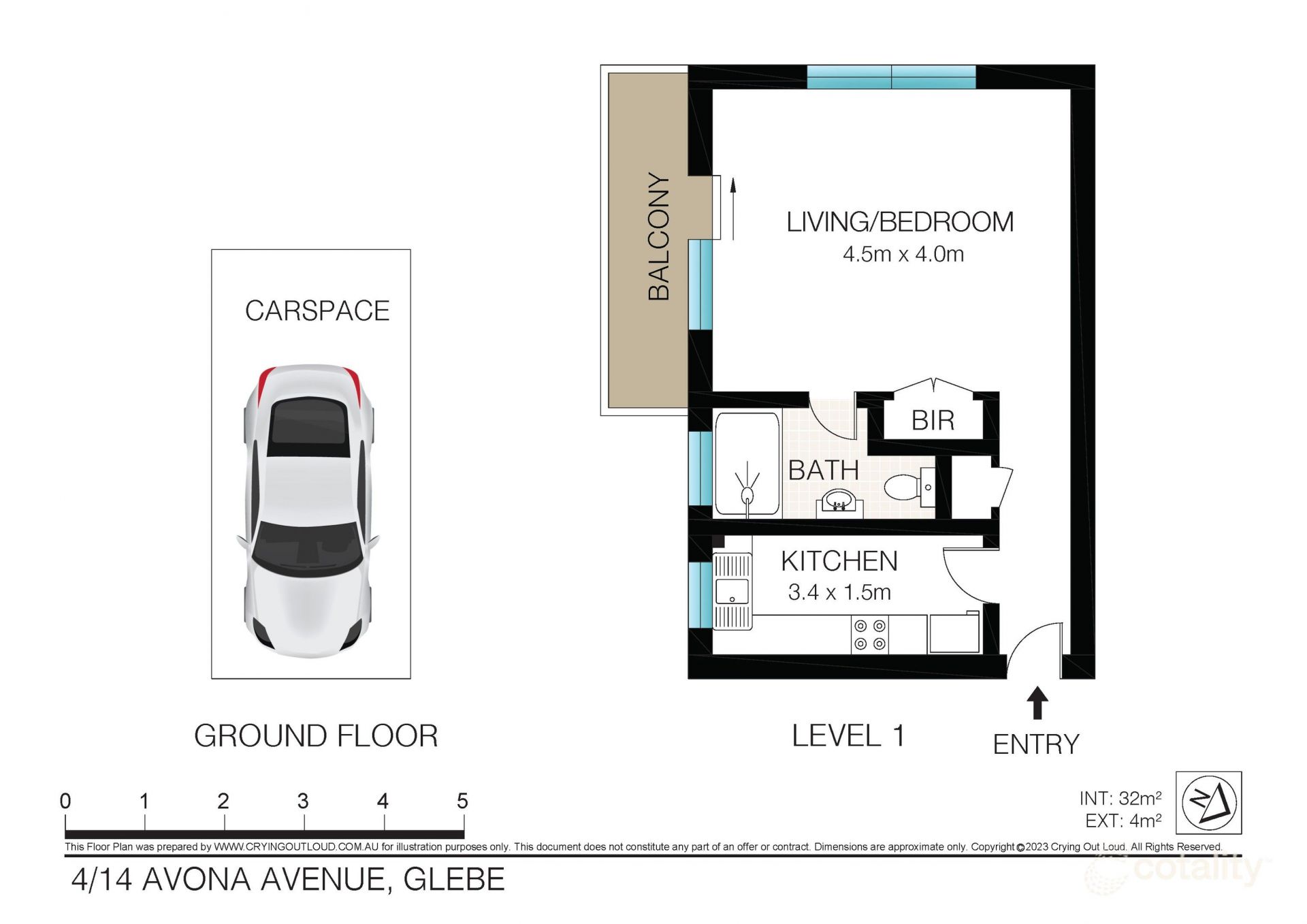 Studio Apartment with parking