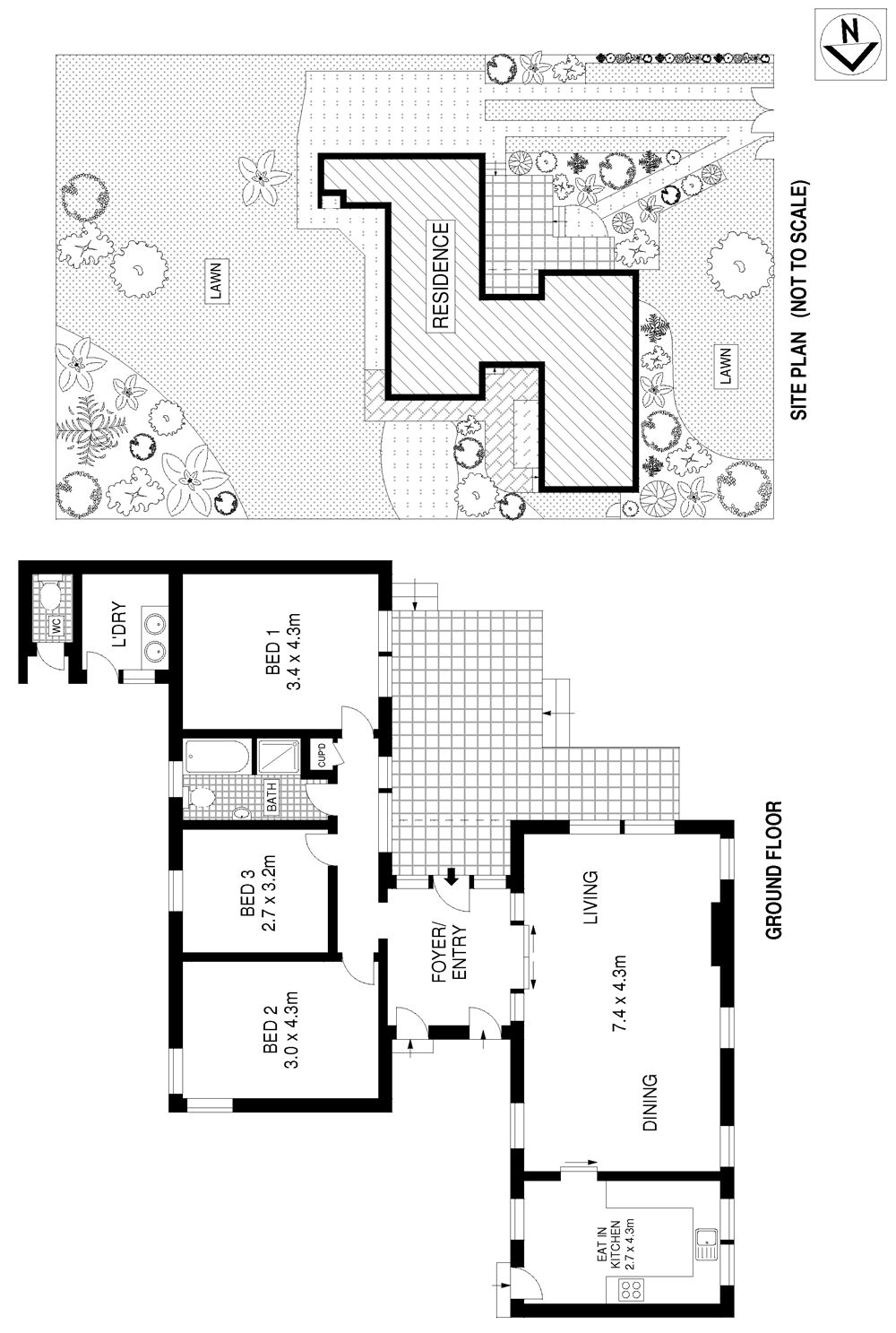 North facing and well presented character filled interiors