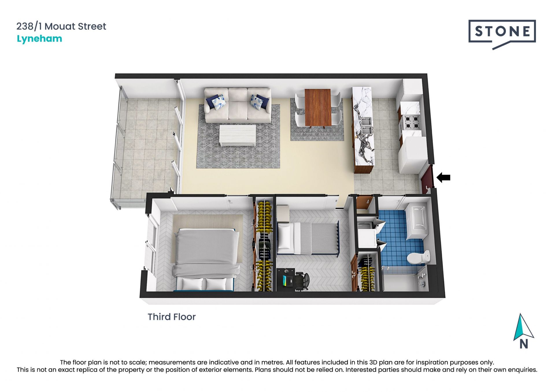 Large 81sqm apartment, unbeatable location!