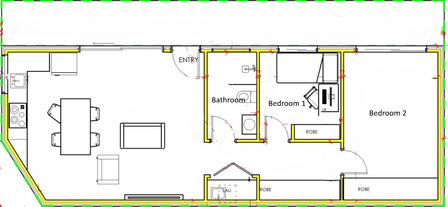 Oversized granny flat at the end of a quiet cul-de-sac