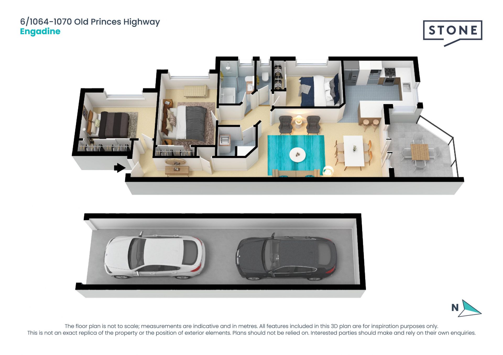 Three-bedroom apartment in prime position