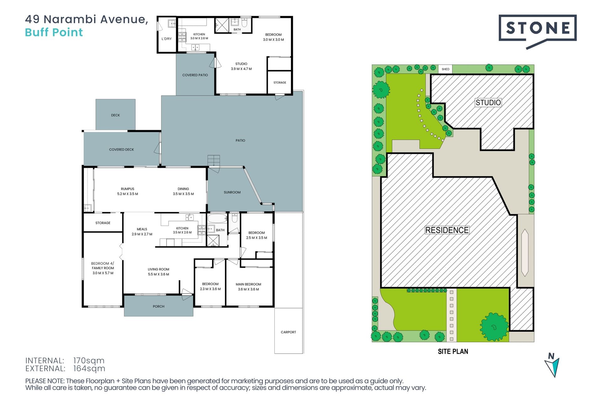 Spacious Single Level Living with Separate Studio