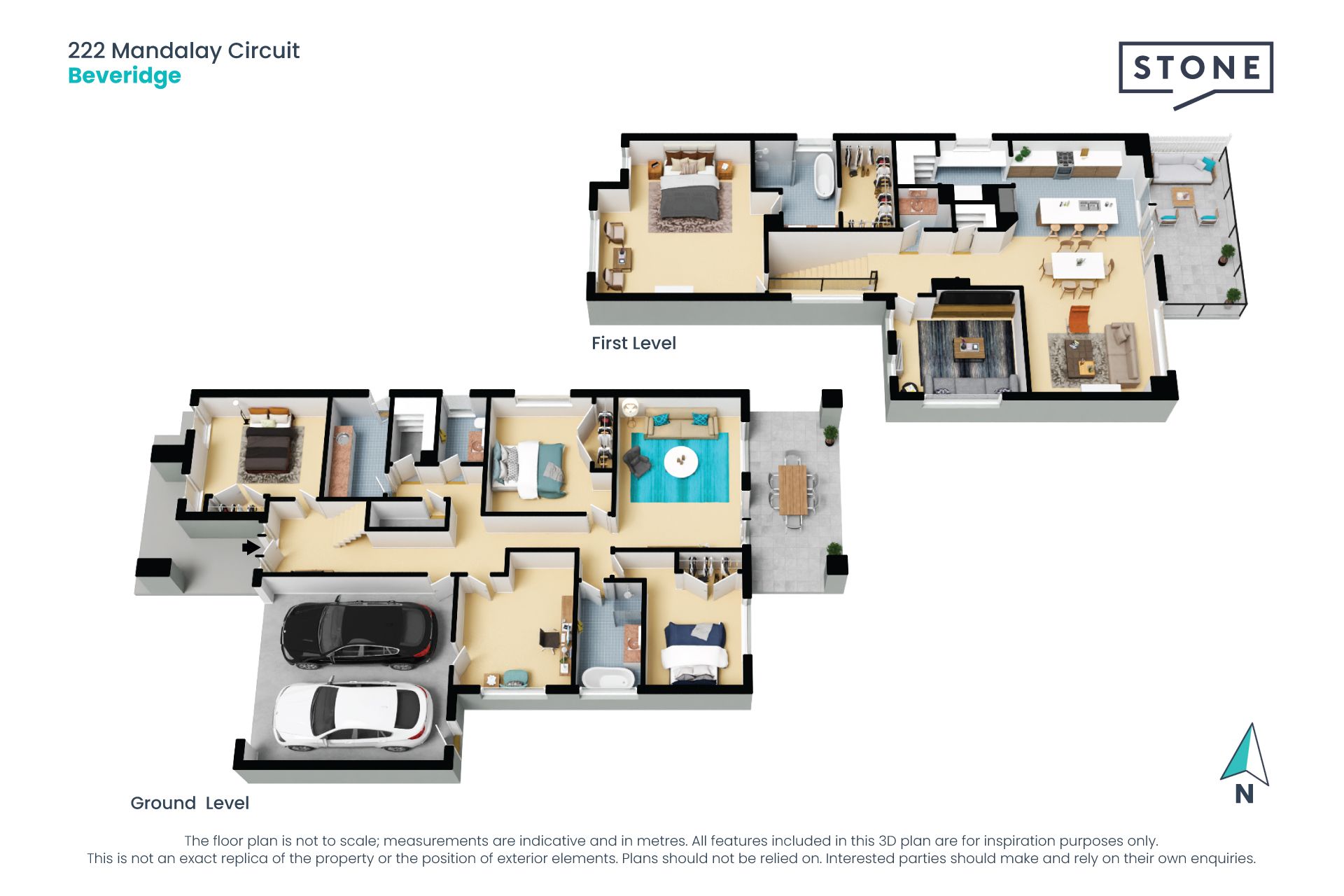 Unique reverse living with balcony views