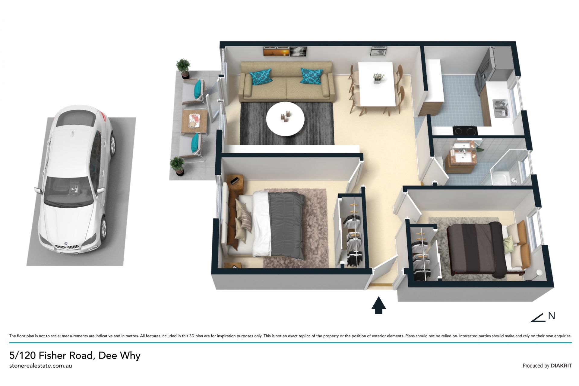 Garden apartment with north-easterly aspect