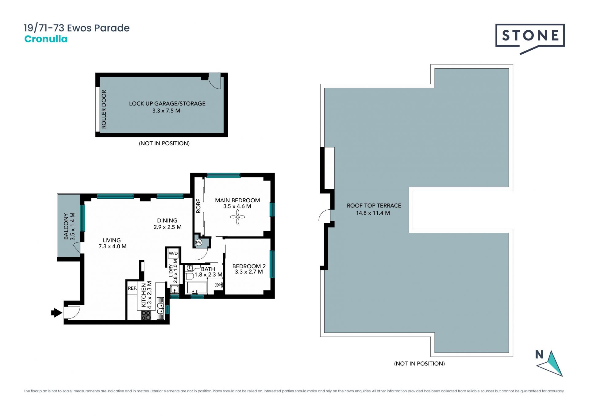 Coastal apartment with exclusive rooftop terrace