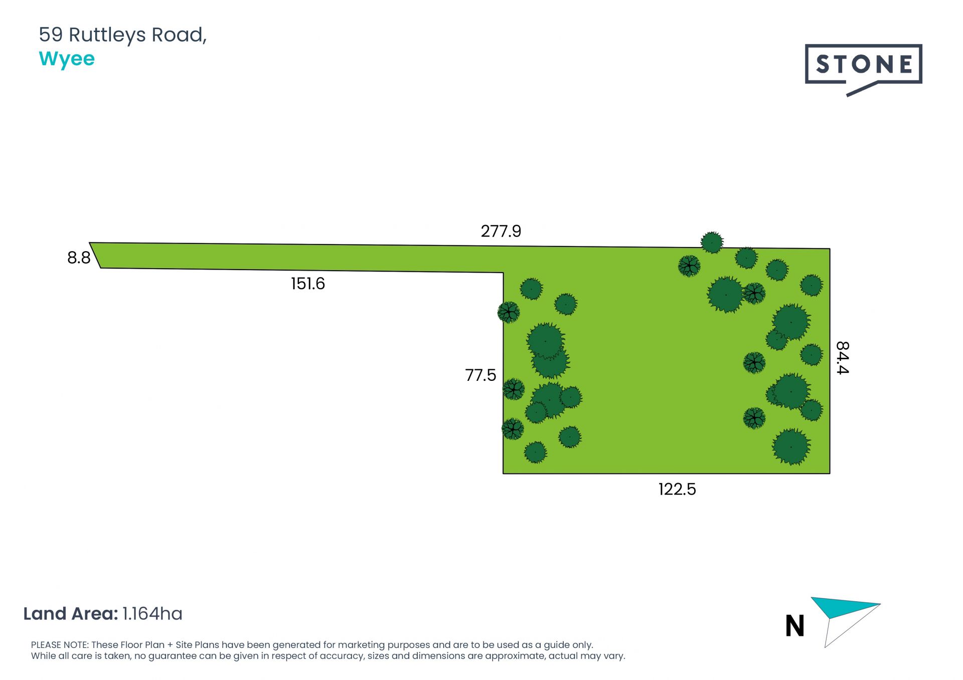 3 Acre Private Block