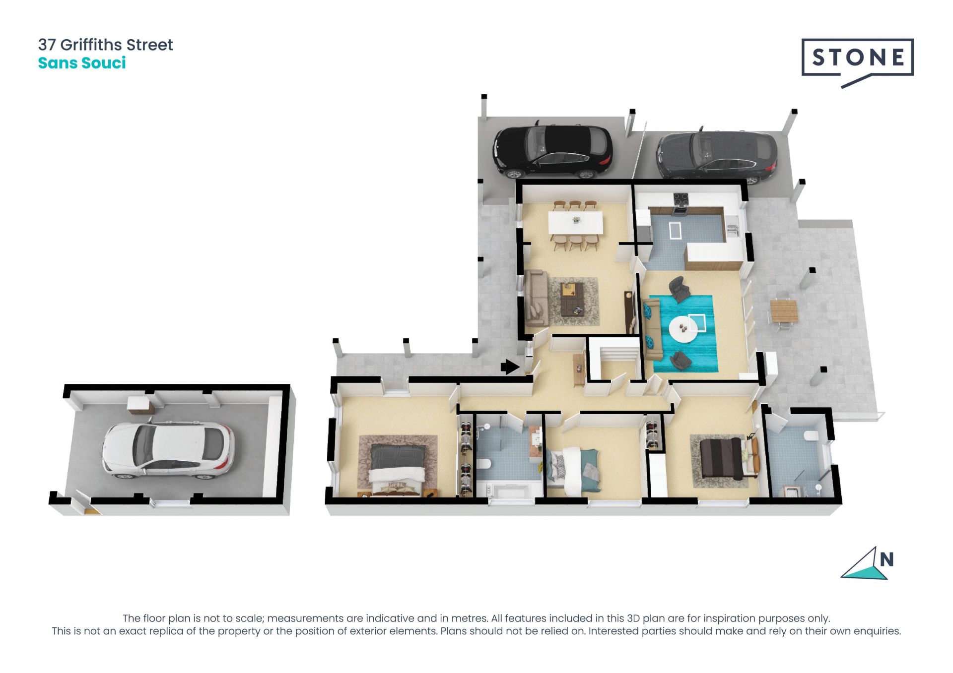 Cottage-style single level residence with duplex re-development potential