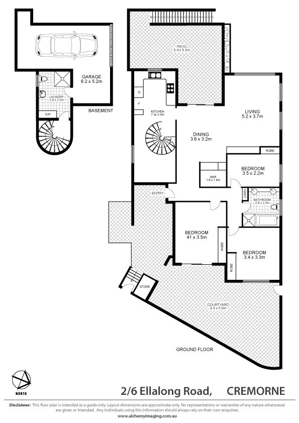 Spacious ground floor duplex with garden on title!