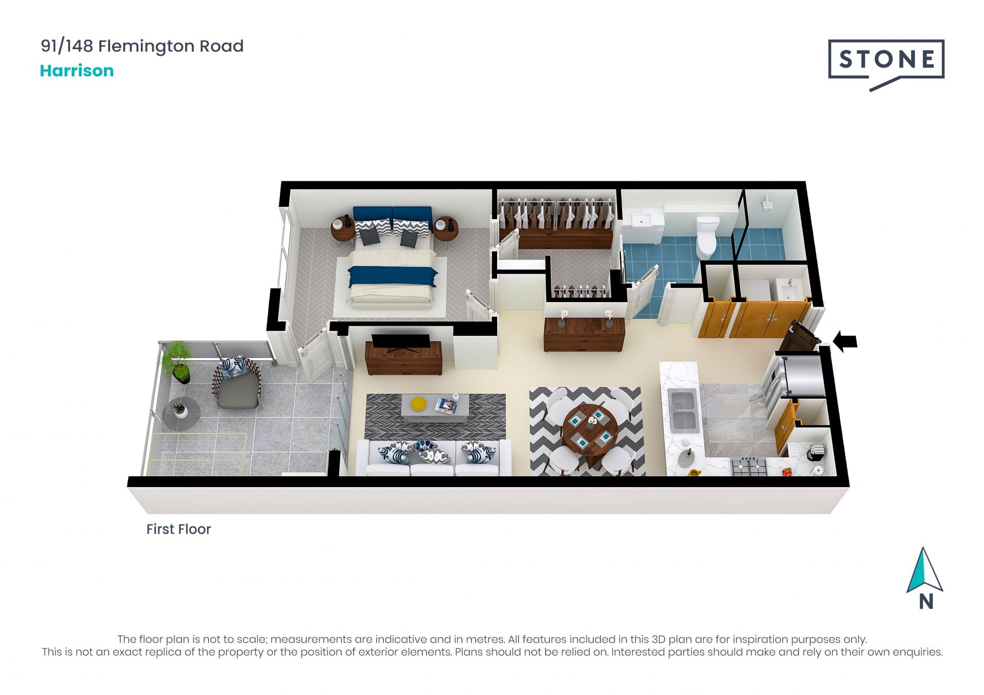 Bright and spacious apartment located on the light rail.