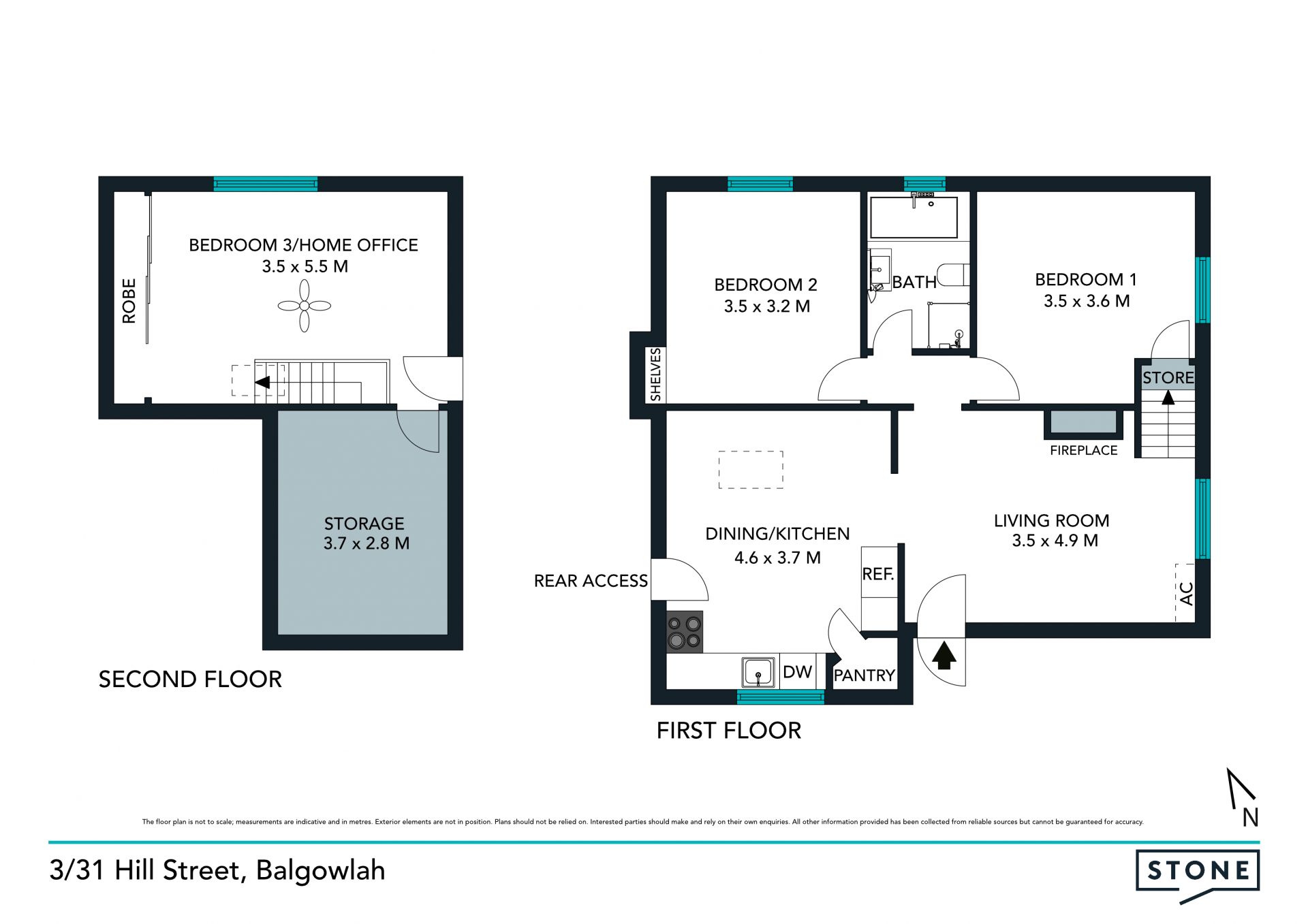 Unique loft style two level apartment