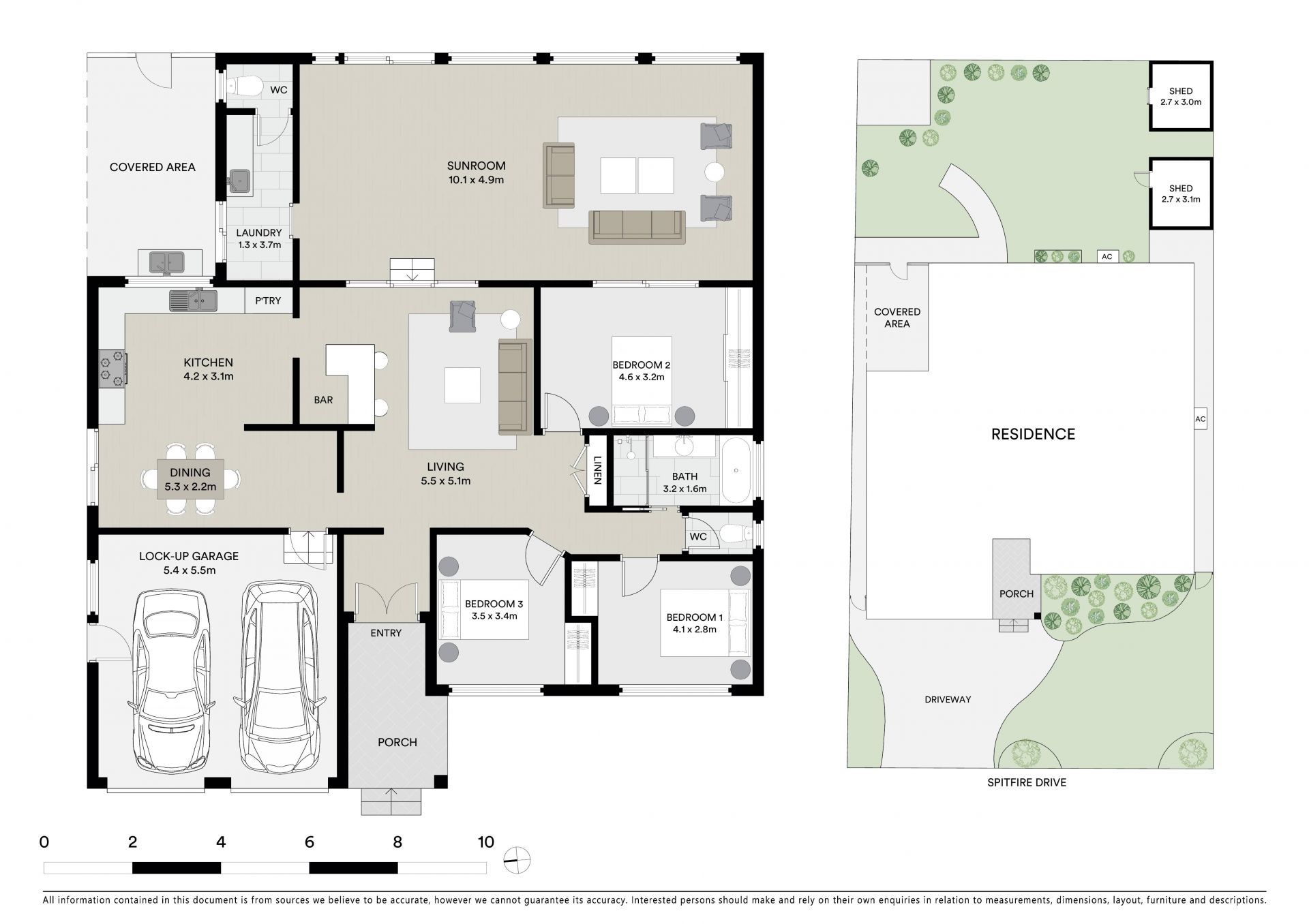 Chic updates and inviting entertaining areas